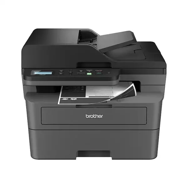 Brother DCP-L2640DW Compact Wireless Black & White Laser All-in-One Printer, Print/Scan/Copy, 36 ppm, 250-Sheet Tray, 50-Page ADF, Duplex, Refresh Ready - Ideal for Small Businesses