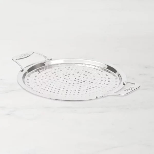 All-Clad D5® Strain and Splatter Guard - Premium 5-Ply Stainless Steel Universal Splatter Screen & Strainer