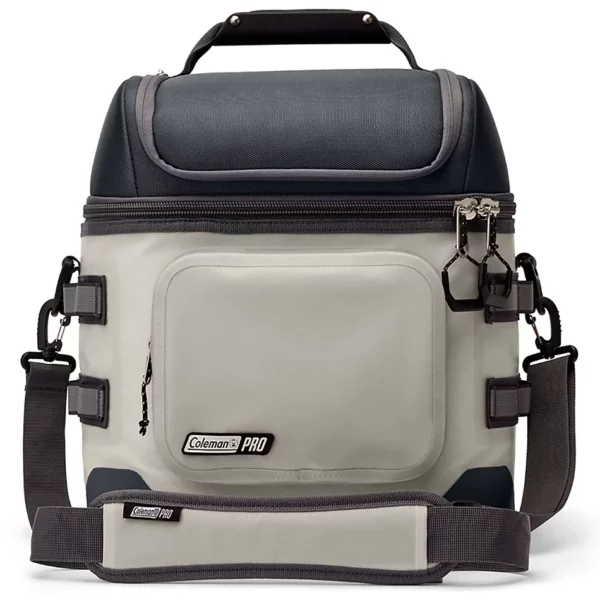 Coleman Pro 24-Can Soft Cooler - Durable 35-Hour Ice Retention Soft Cooler with Padded Strap & Antimicrobial Liner
