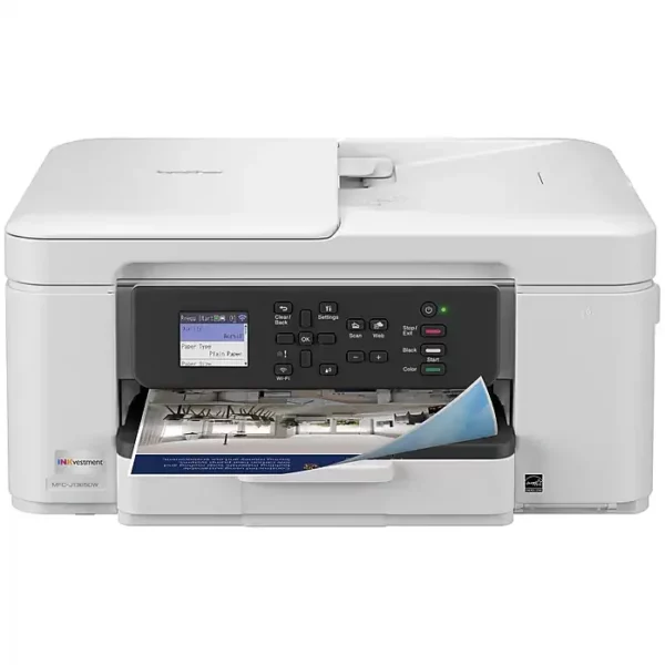 Brother INKvestment MFC-J1365DW Wireless Color All-In-One Inkjet Printer - Fast Print, Copy & Scan with High-Yield Ink Included