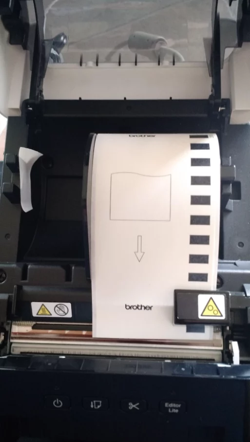 Brother Desktop QL-1100 Wide Format Label Printer - 4" Wide Shipping Labels, Auto Crop for Barcodes, 69 Labels/Min & Plug & Label for Fast Business Use photo review