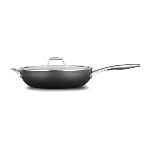 Calphalon Premier Hard-Anodized Nonstick 13-Inch Deep Skillet with Lid