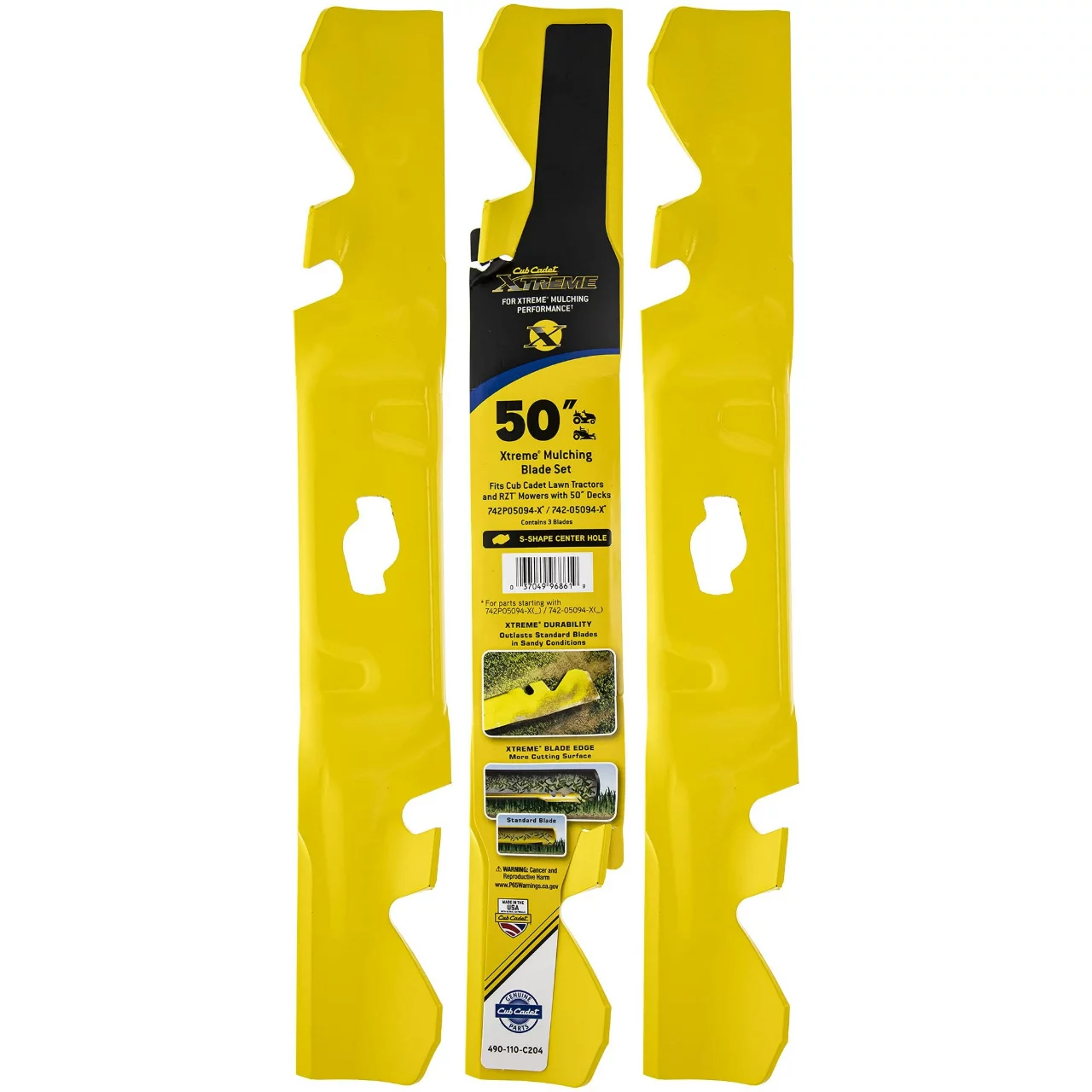Cub Cadet Xtreme Blade Set 50-Inch Deck for Ultima ZT1-50 Zero Turn Lawn Mowers Cub Cadet Xtreme Blade Set 50 Inch Deck for Ultima ZT1 50 Zero Turn Lawn Mowers