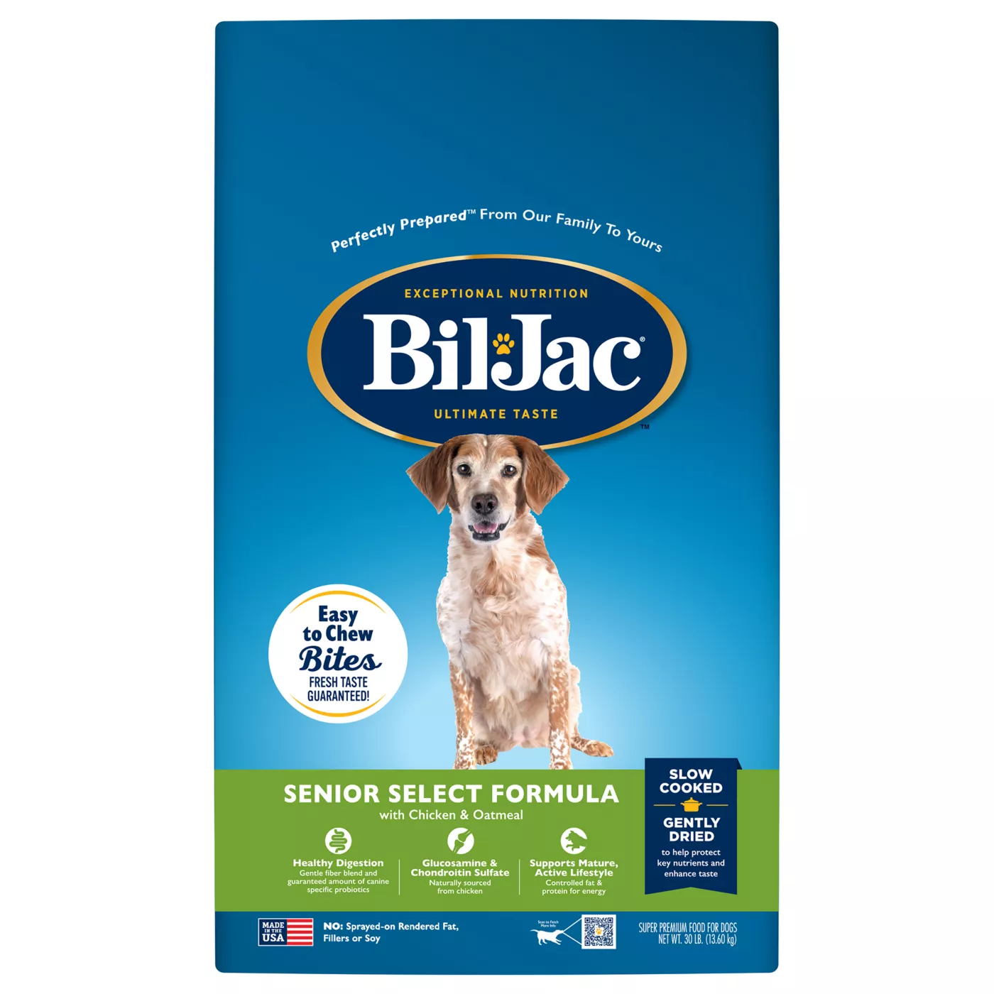 Bil-Jac Senior Select Formula Senior Dry Dog Food - Chicken & Oatmeal 1011981