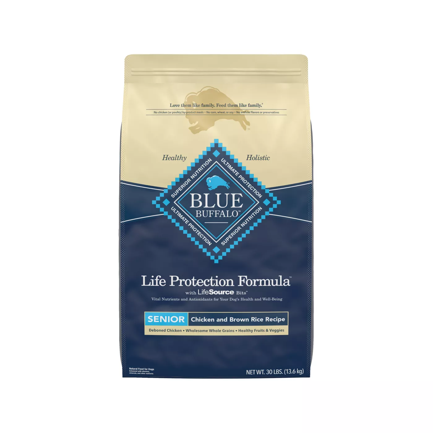 Blue Buffalo Life Protection Formula Chicken & Brown Rice Senior Dry Dog Food 5066970