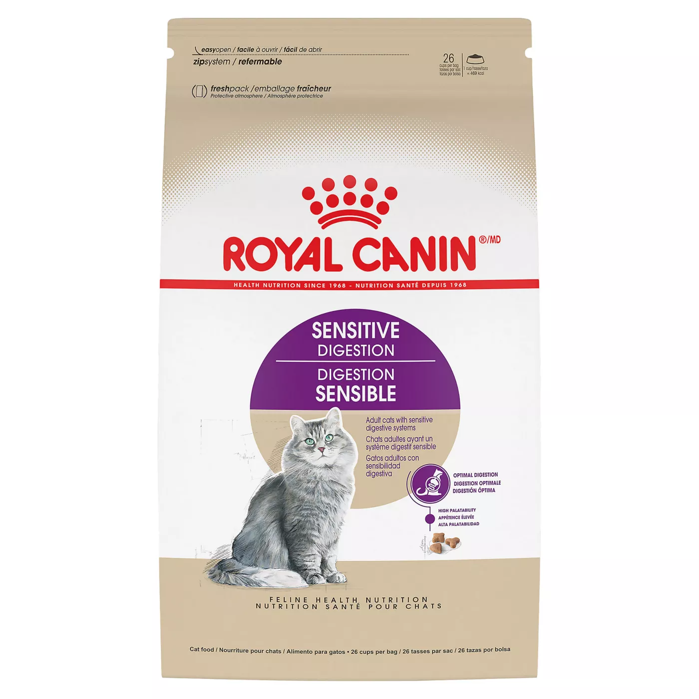 Royal Canin Feline Adult Dry Cat Food Health Nutrition, Sensitive Digestion 5070601