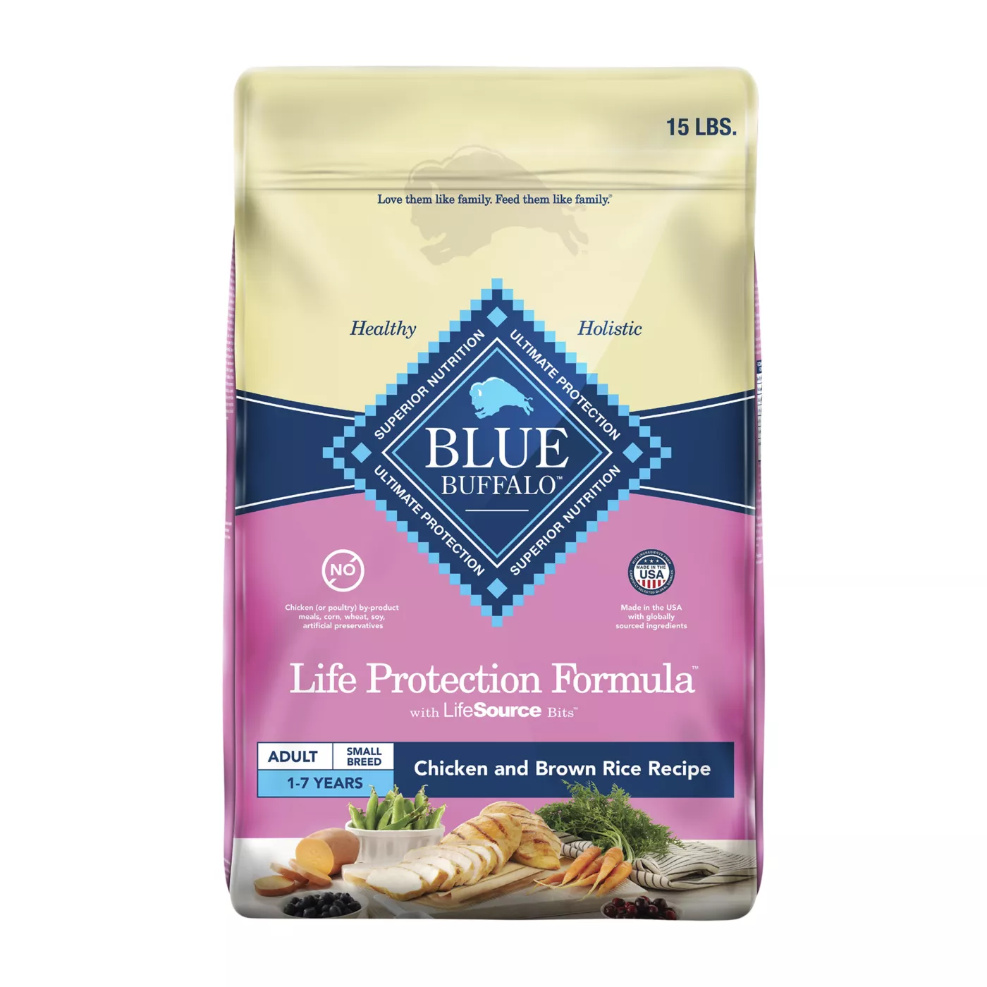 Blue Buffalo Life Protection Formula Small Breed Chicken & Brown Rice Adult Dry Dog Food 5127742