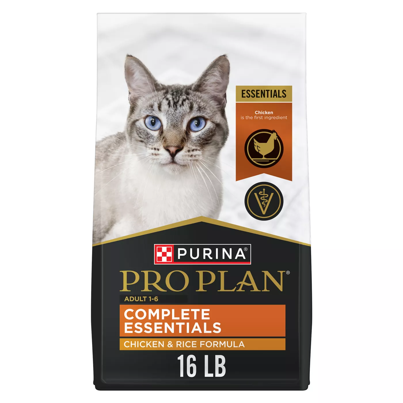 Purina Pro Plan Complete Essentials Adult Dry Cat Food - Chicken & Rice, With Probiotics 5139242
