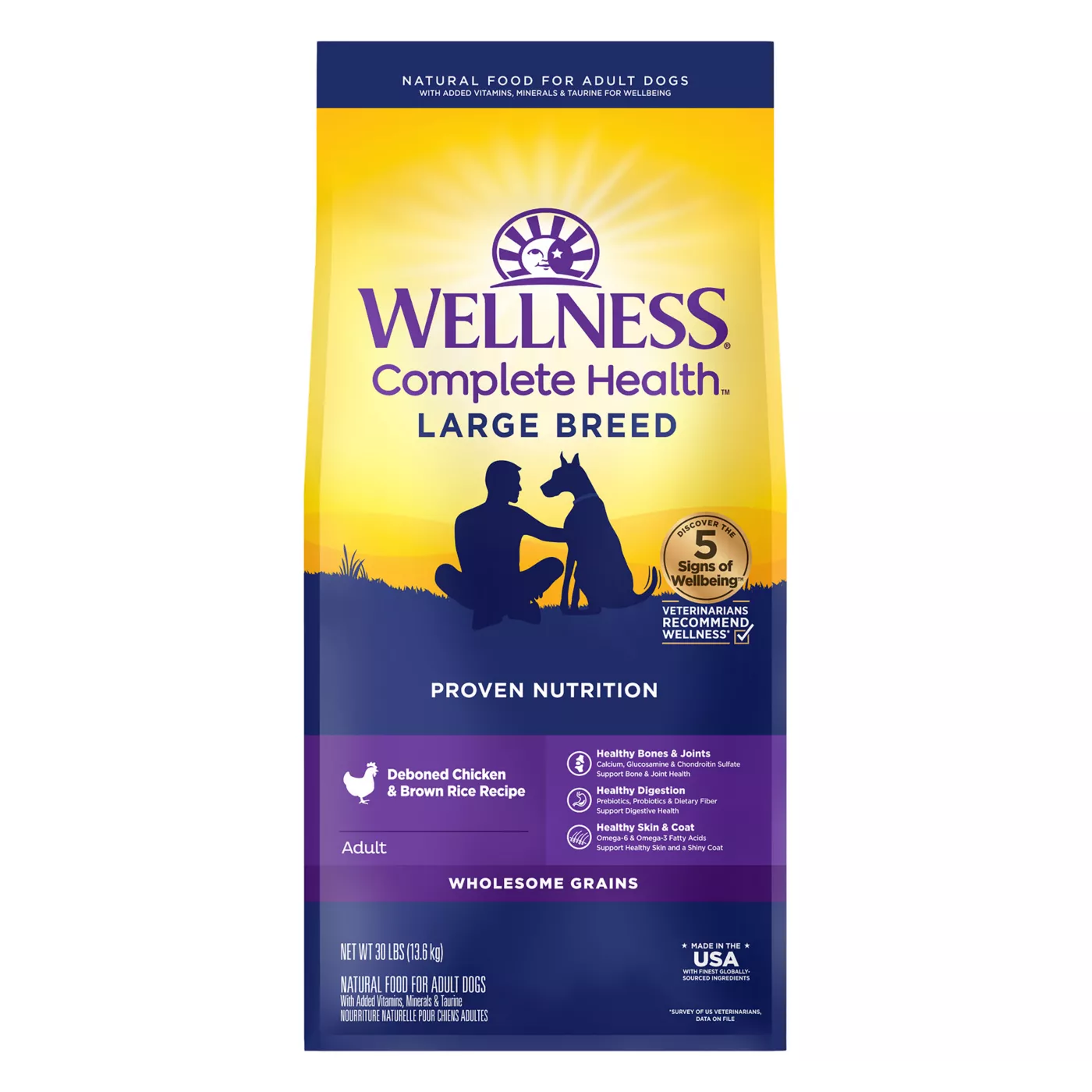 Wellness Complete Health Large Breed Adult Dog Food - Natural 5153512