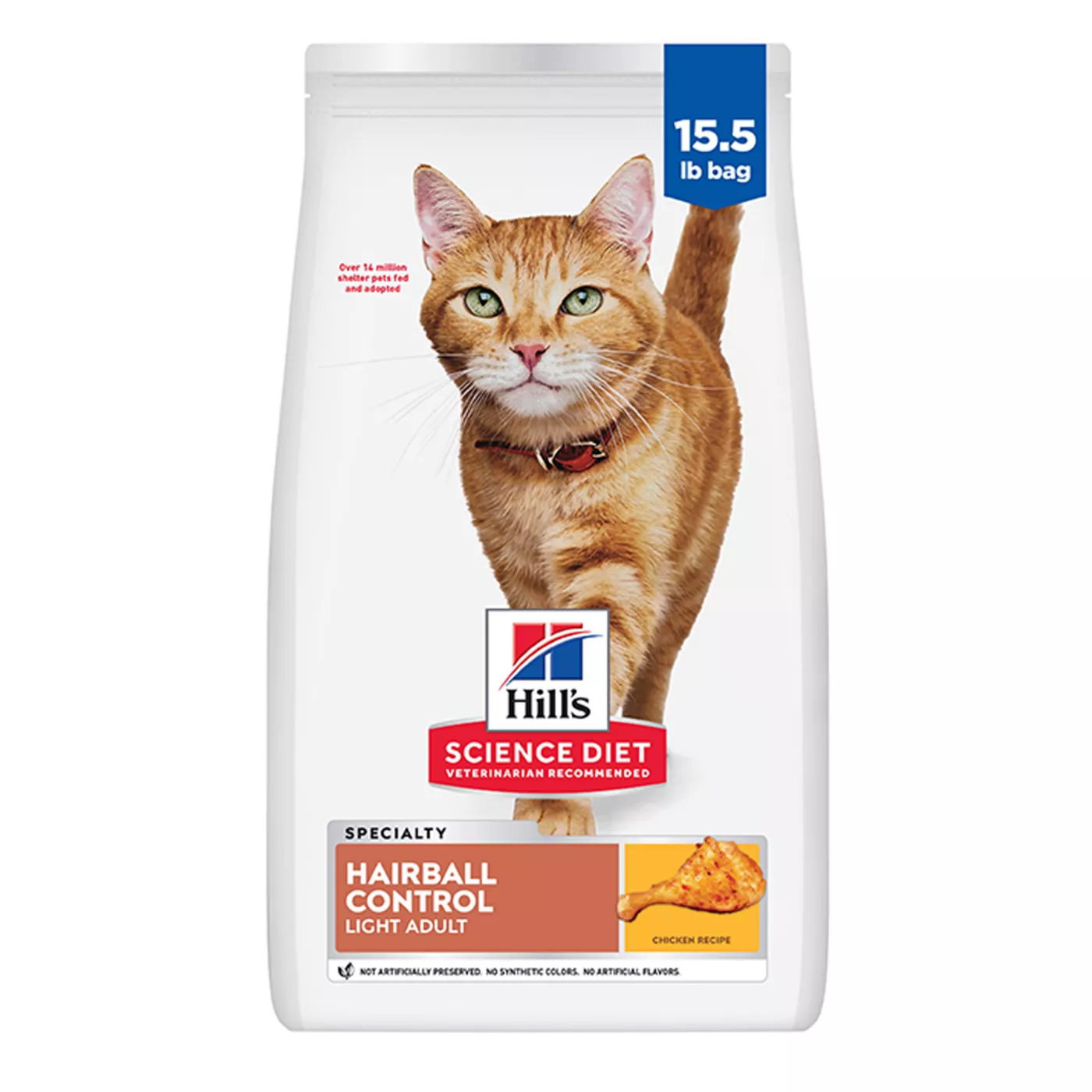 Hill's Science Diet Hairball Control Light Adult Dry Cat Food - Chicken 5154819