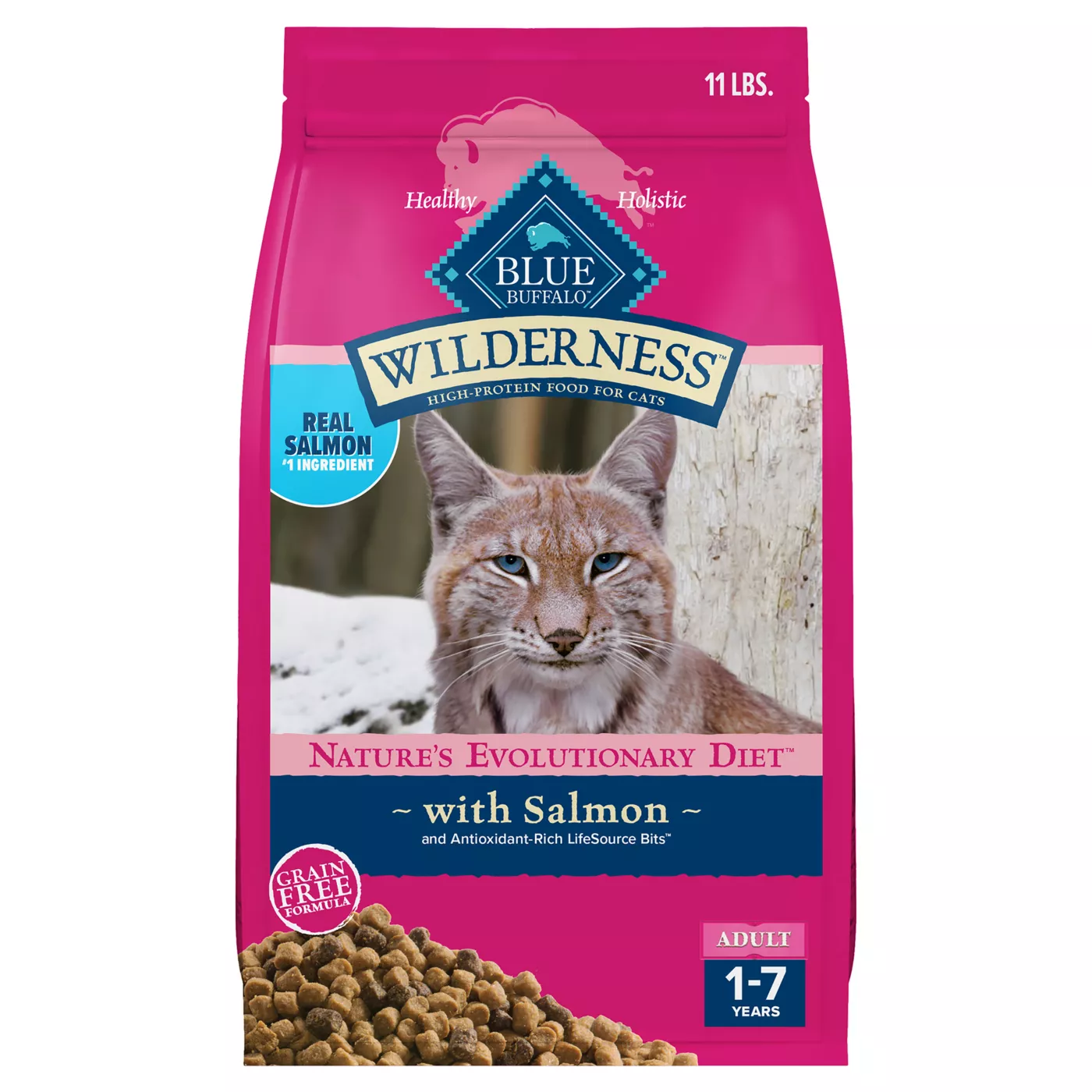 Blue Buffalo Wilderness Adult Dry Cat Food - Grain Free, Salmon 5165218