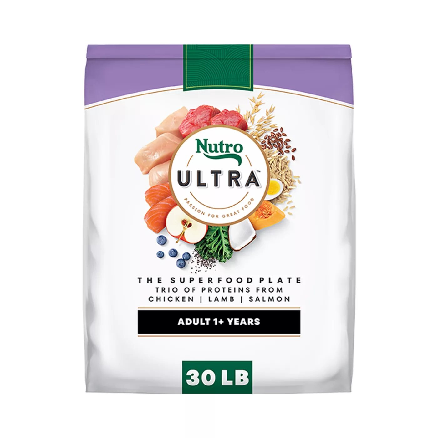 NUTRO ULTRA Adult Dry Dog Food - Chicken, Lamb, Salmon 5168912