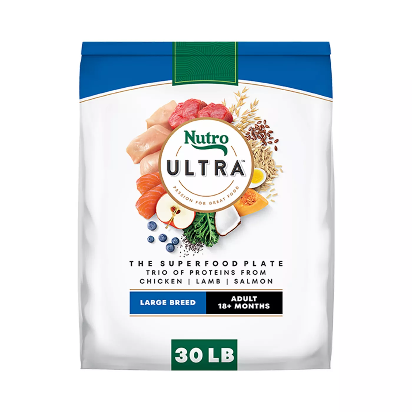 NUTRO ULTRA Large Breed Adult Dry Dog Food - Chicken, Lamb, Salmon 5168914