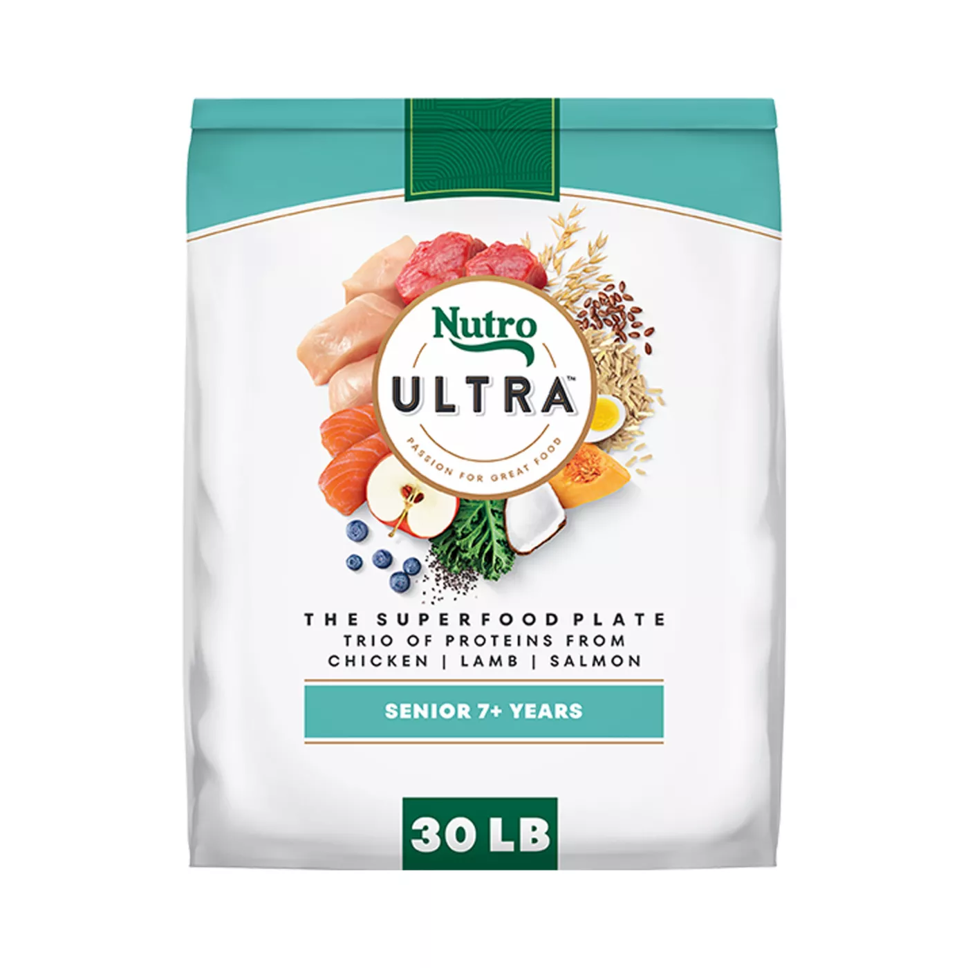 NUTRO ULTRA Senior Dry Dog Food - Chicken, Lamb, Salmon 5168976
