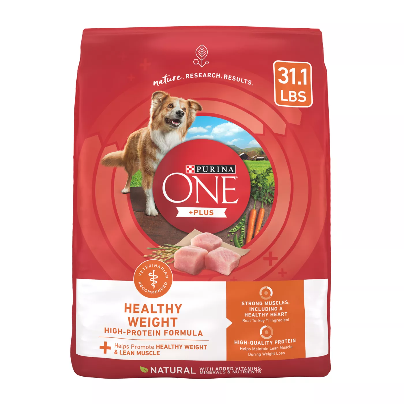 Purina ONE+ Plus Healthy Weight Dry Dog Food - High Protein, Turkey 5180489