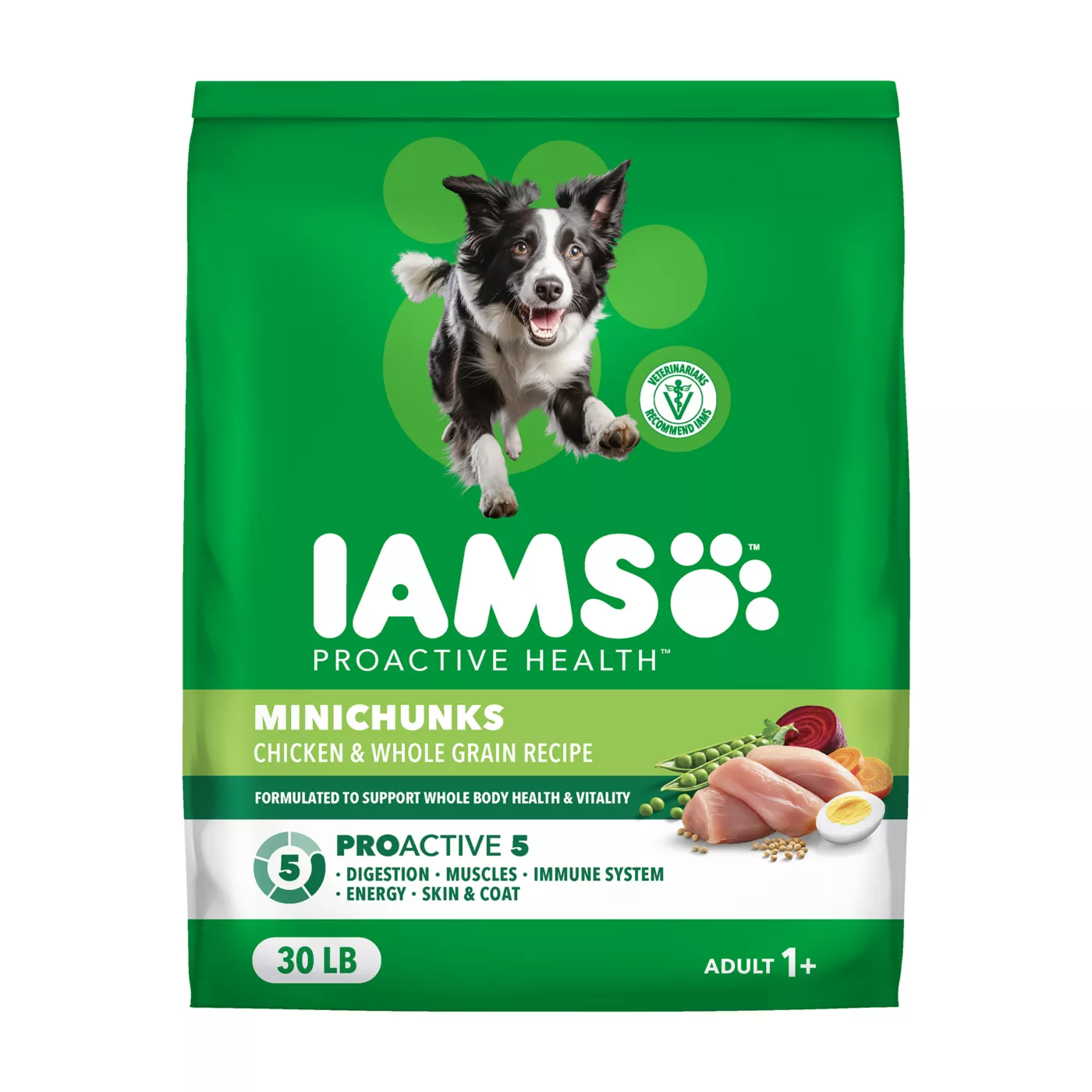 IAMS Proactive Health Adult Dry Dog Food - High-Protein, Mini Chunks, Chicken & Whole Grains 5197081