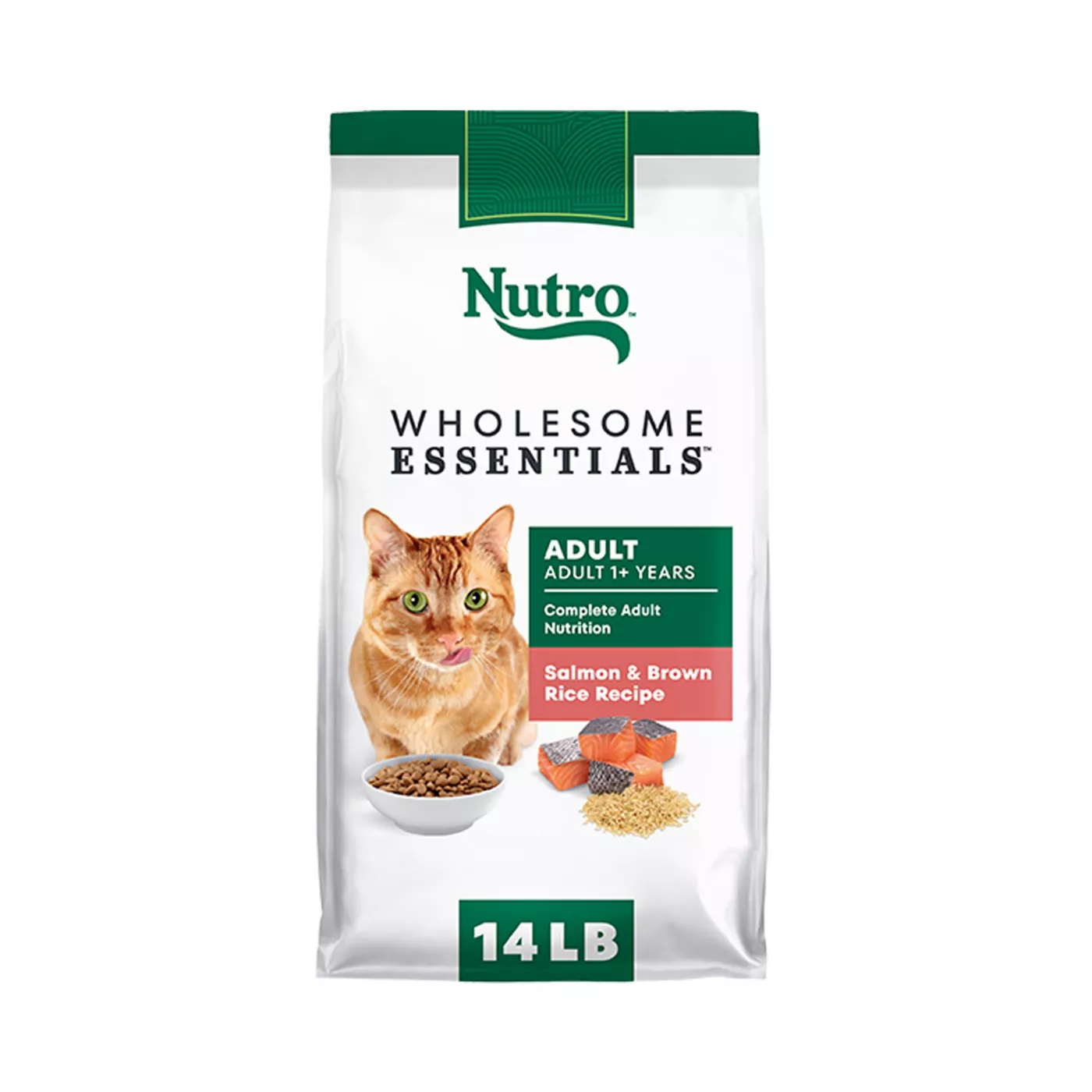 Nutro Wholesome Essentials Adult Dry Cat Food - Non-GMO, Natural, Salmon & Brown Rice 5197305