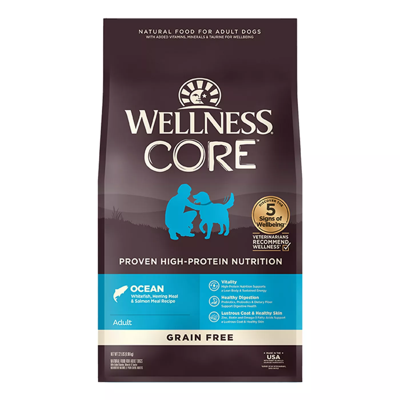 Wellness CORE Adult Dry Dog Food - Natural, Grain Free, Ocean Formula 5249047