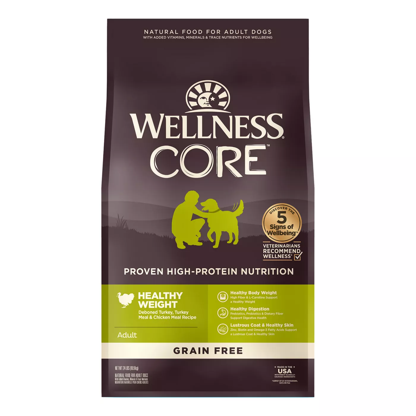 Wellness CORE Reduced Fat Adult Dry Dog Food - Natural, Grain Free 5249050