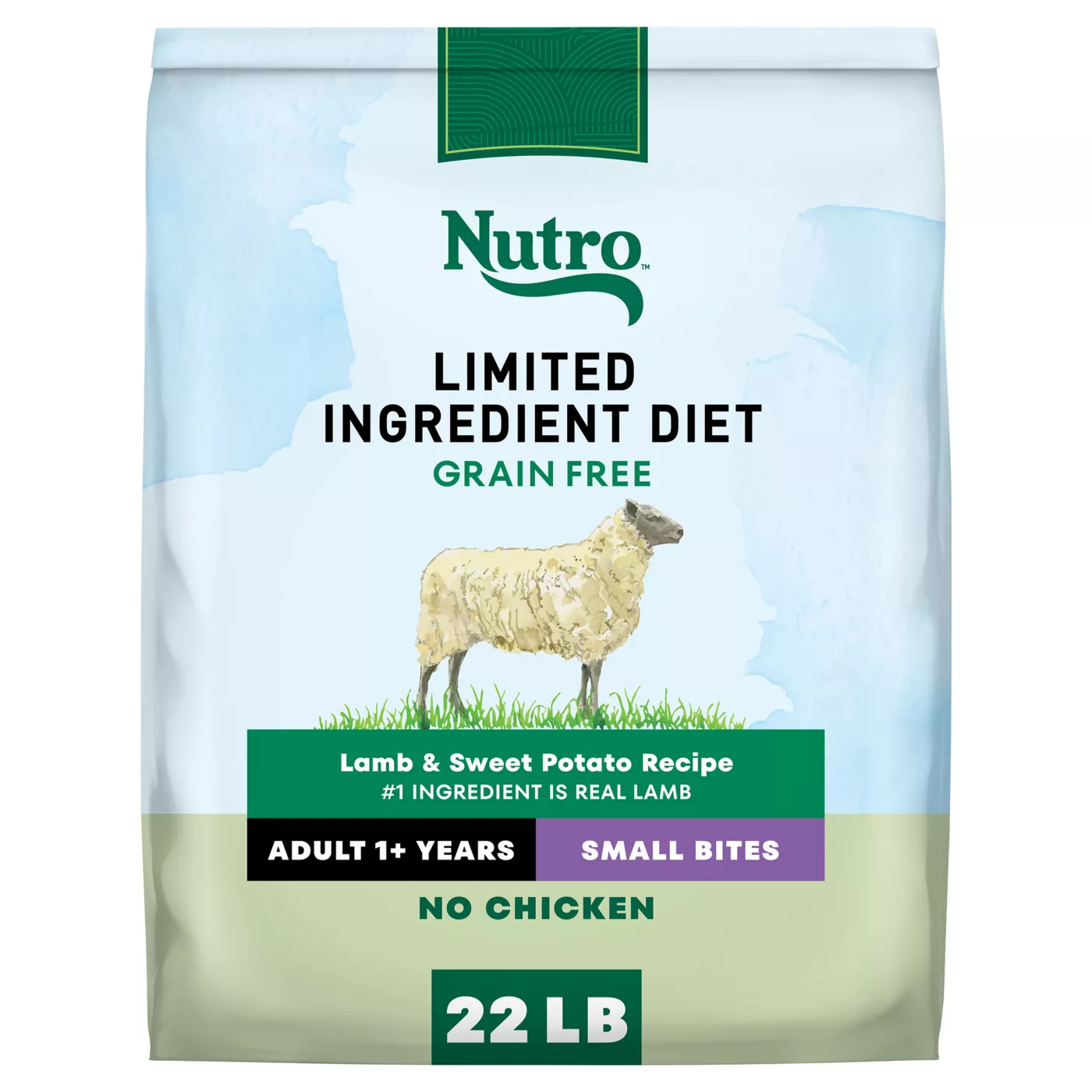 Nutro Limited Ingredient Diet Small Bites Adult Dry Dog Food - Grain Free, Lamb & Sweet Potato 5264020