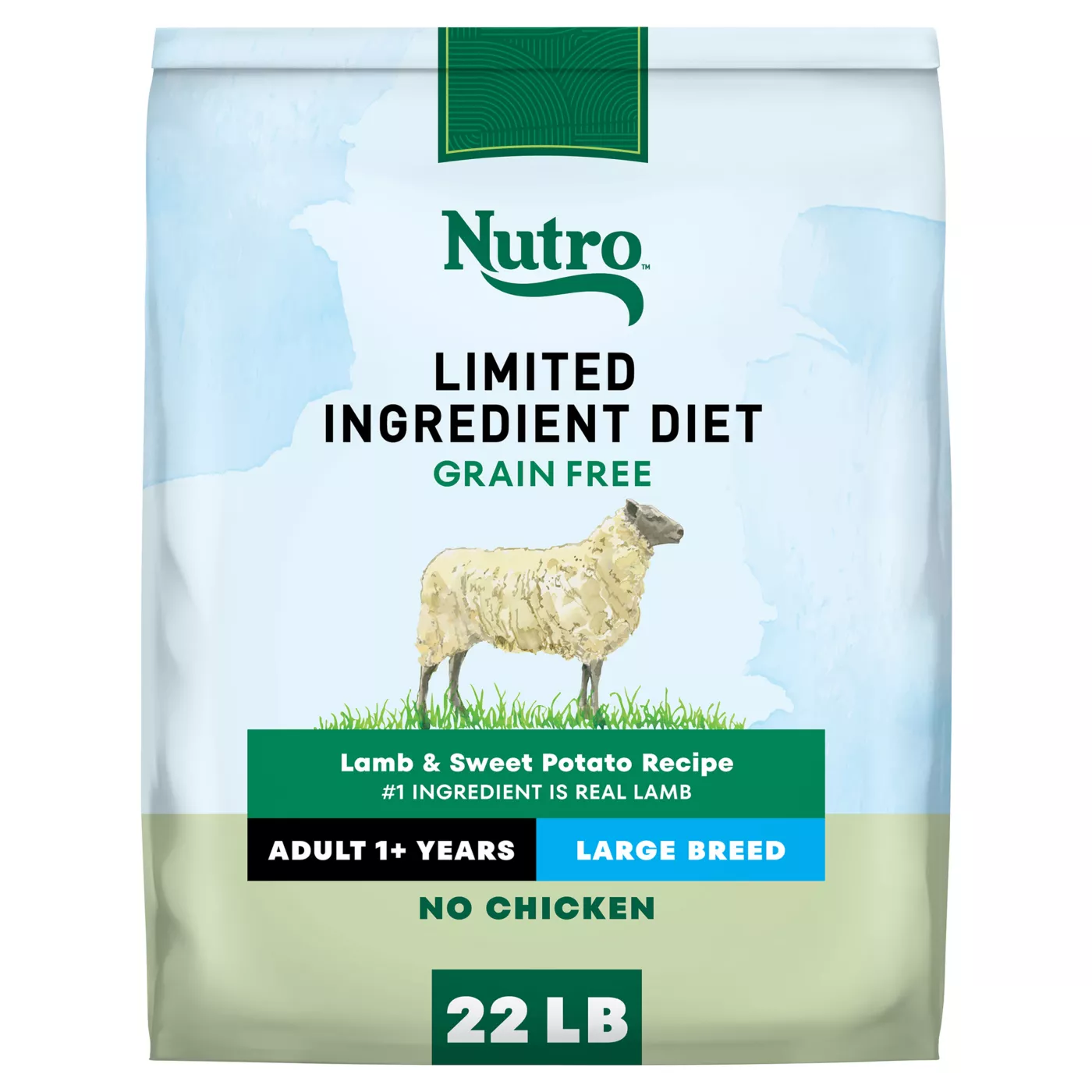 Nutro Limited Ingredient Diet Large Breed Adult Dry Dog Food - Grain Free, Lamb & Sweet Potato 5264021