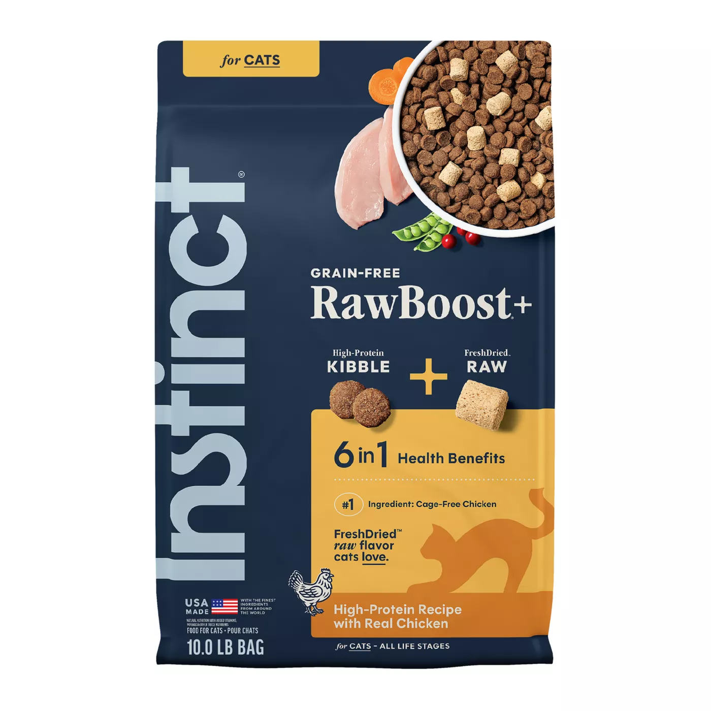 Instinct Raw Boost Cat Food - Natural, Grain Free, Freeze Dried Raw, Chicken 5265648