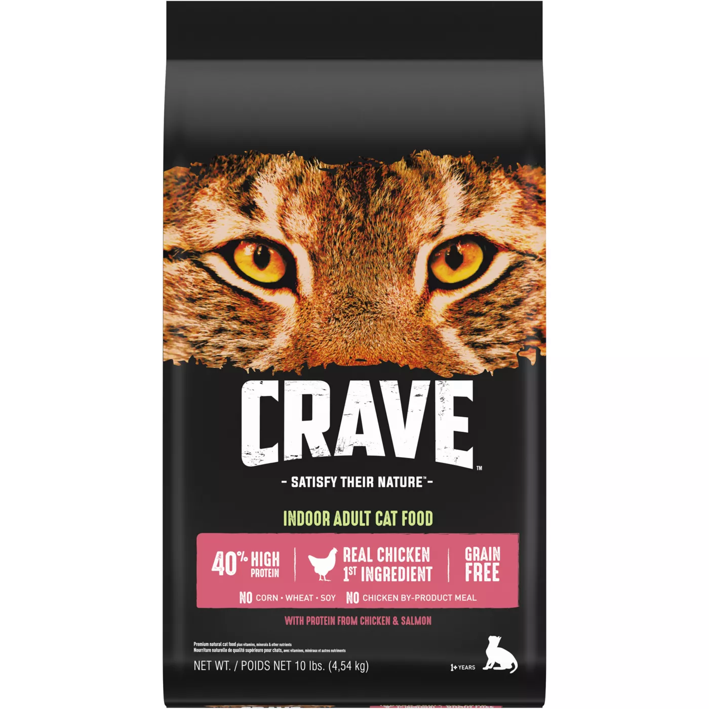 Crave High Protein Indoor Adult Dry Cat Food - Grain Free, Chicken & Salmon 5266633