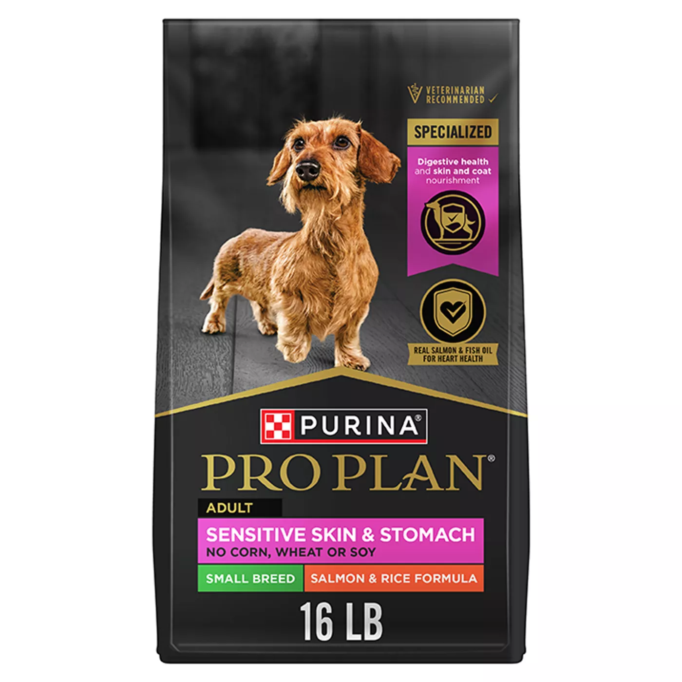 Purina Pro Plan Sensitive Skin and Stomach Dry Dog Food Small Breed, Adult Salmon & Rice Formula 5266806