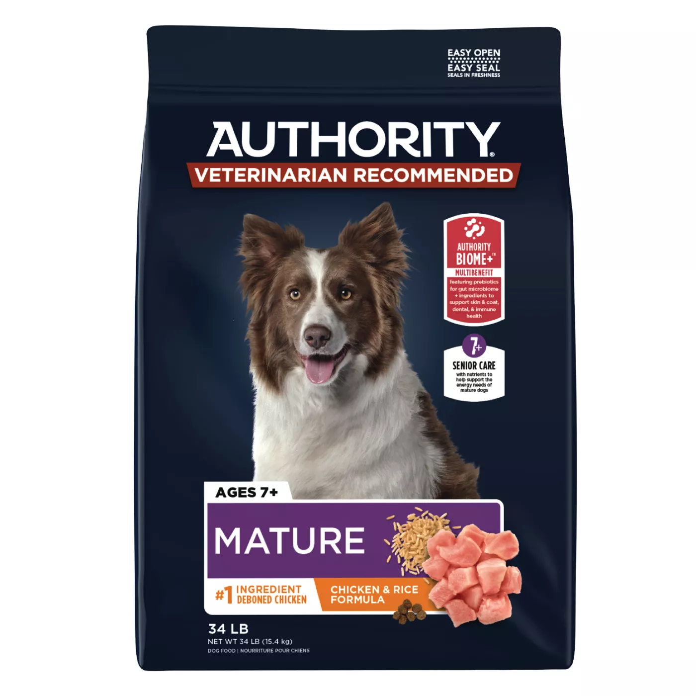 Authority Everyday Health Senior 7+ Dry Dog Food - Chicken & Rice 5279198