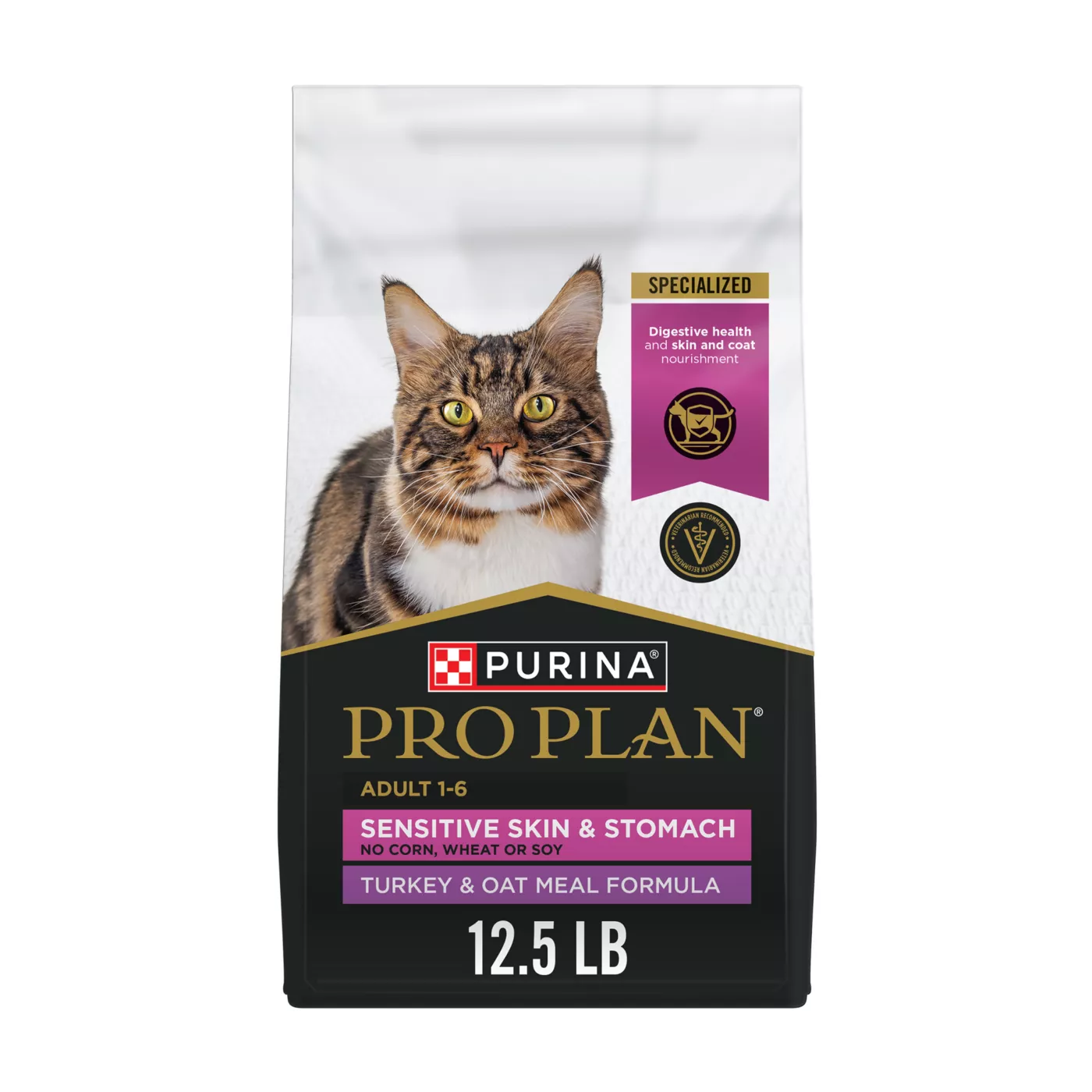 Purina Pro Plan Focus Adult Dry Cat Food - Prebiotics & Probiotics, Turkey & Oat Meal 5286689