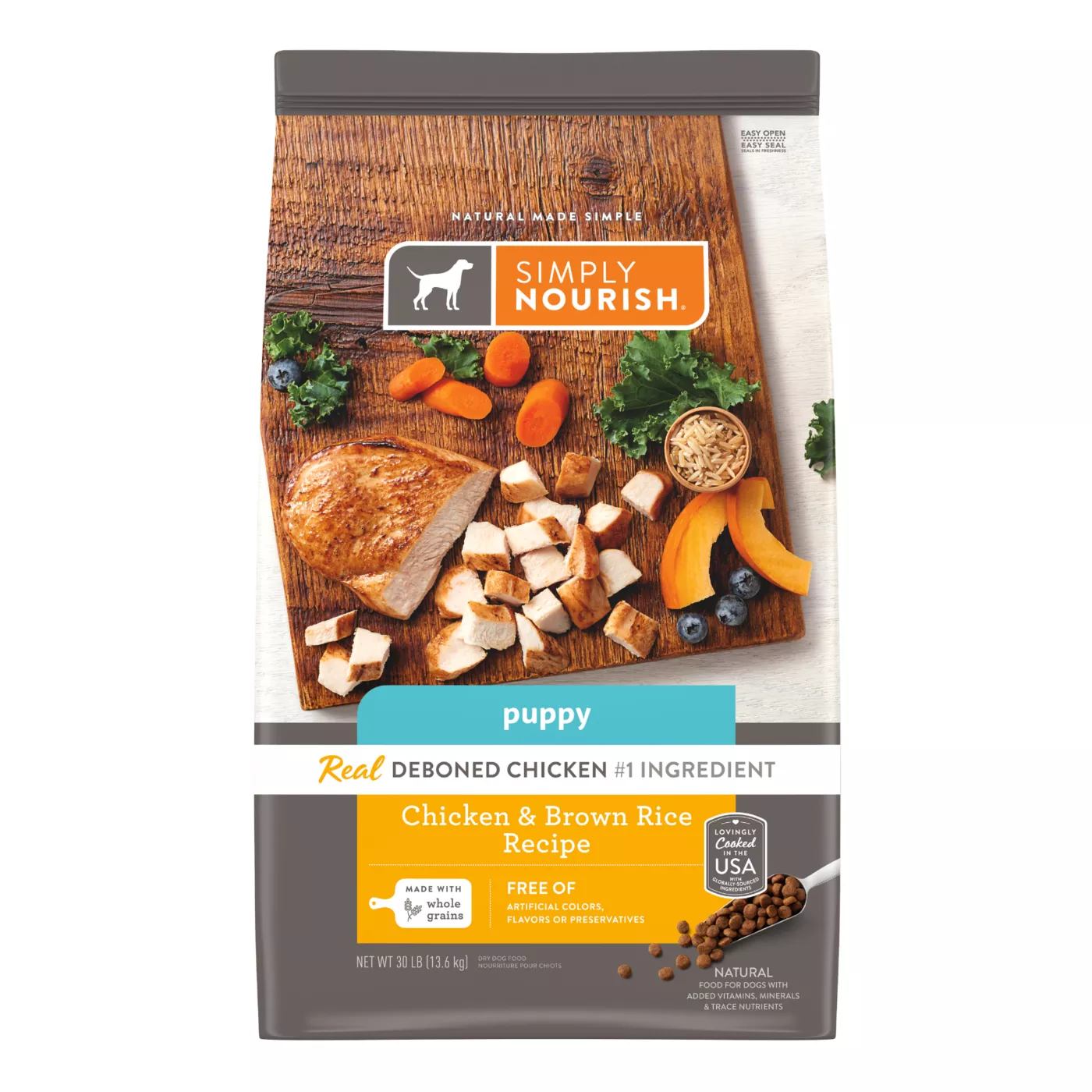 Simply Nourish Original Puppy Dry Dog Food - Chicken & Brown Rice 5287559