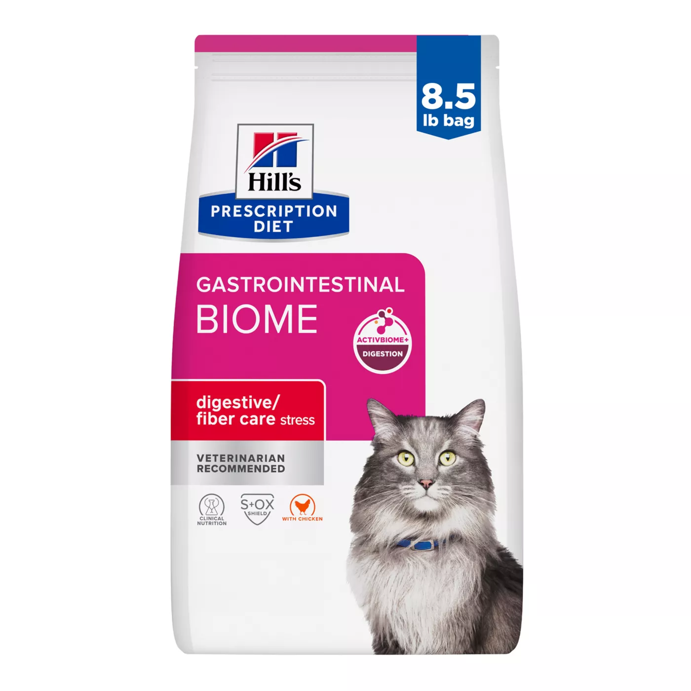 Hill's Prescription Diet Gastrointestinal Biome Stress Digestive/Fiber Care Dry Cat Food - Chicken 5295483