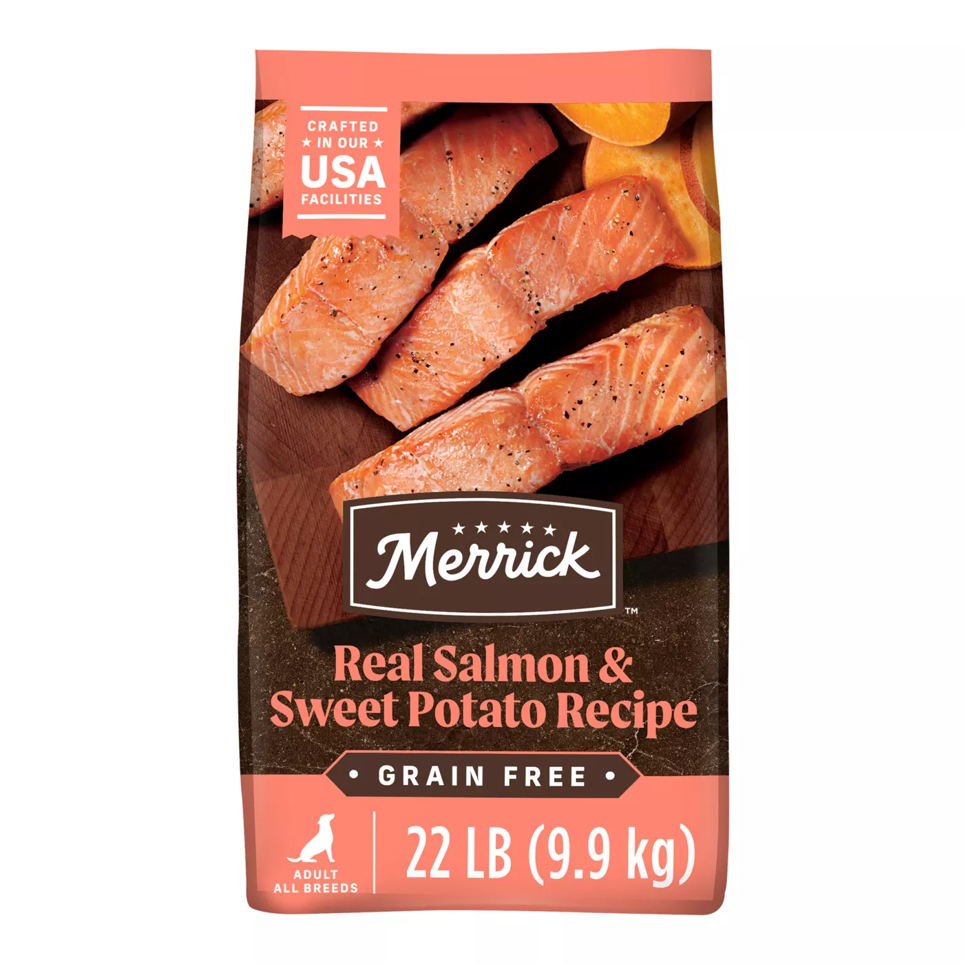 Merrick Grain Free Adult Dry Dog Food - Natural, Salmon & Sweet Potato 5296359