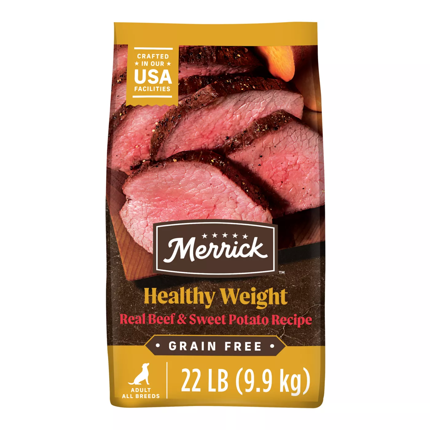 Merrick Grain Free Healthy Weight Adult Dry Dog Food - Natural, Real Beef & Sweet Potato 5296360