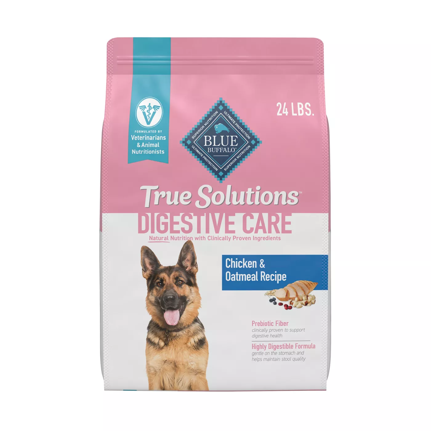 Blue Buffalo True Solutions Digestive Care Natural Chicken & Oatmeal Adult Dry Dog Food 5297342