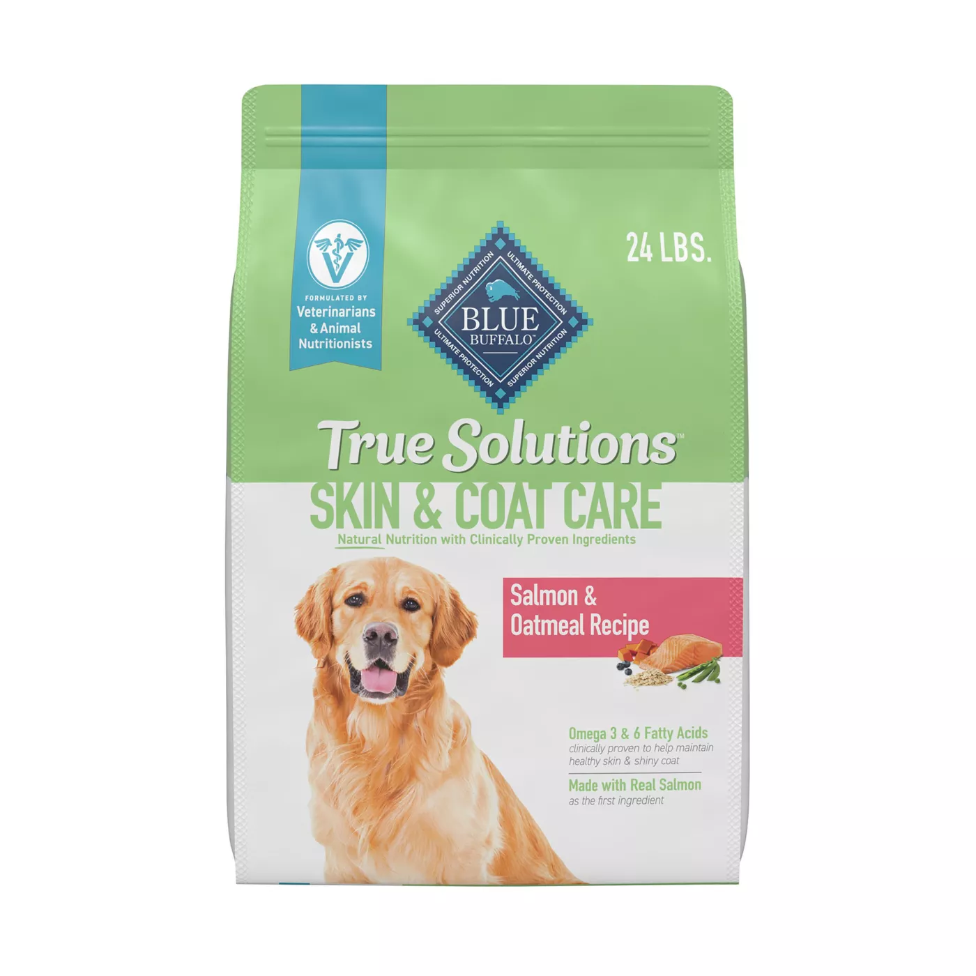 Blue Buffalo True Solutions Skin & Coat Care Salmon & Oatmeal Adult Dry Dog Food 5297343