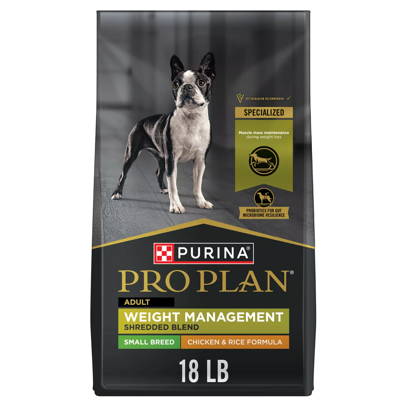 Purina Pro Plan Small Breed Weight Management Dry Dog Food, Shredded Blend Chicken and Rice Formula 5298796