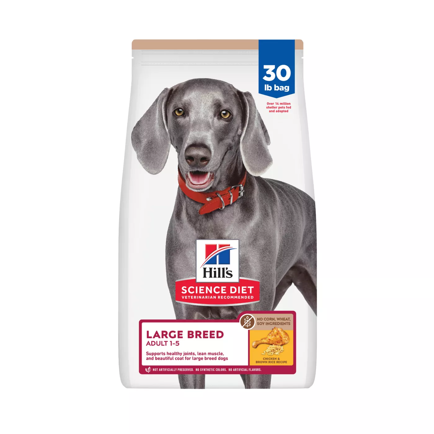 Hill's Science Diet No Corn, Wheat, or Soy Large Breed Adult Dry Dog Food - Chicken & Brown Rice 5298883