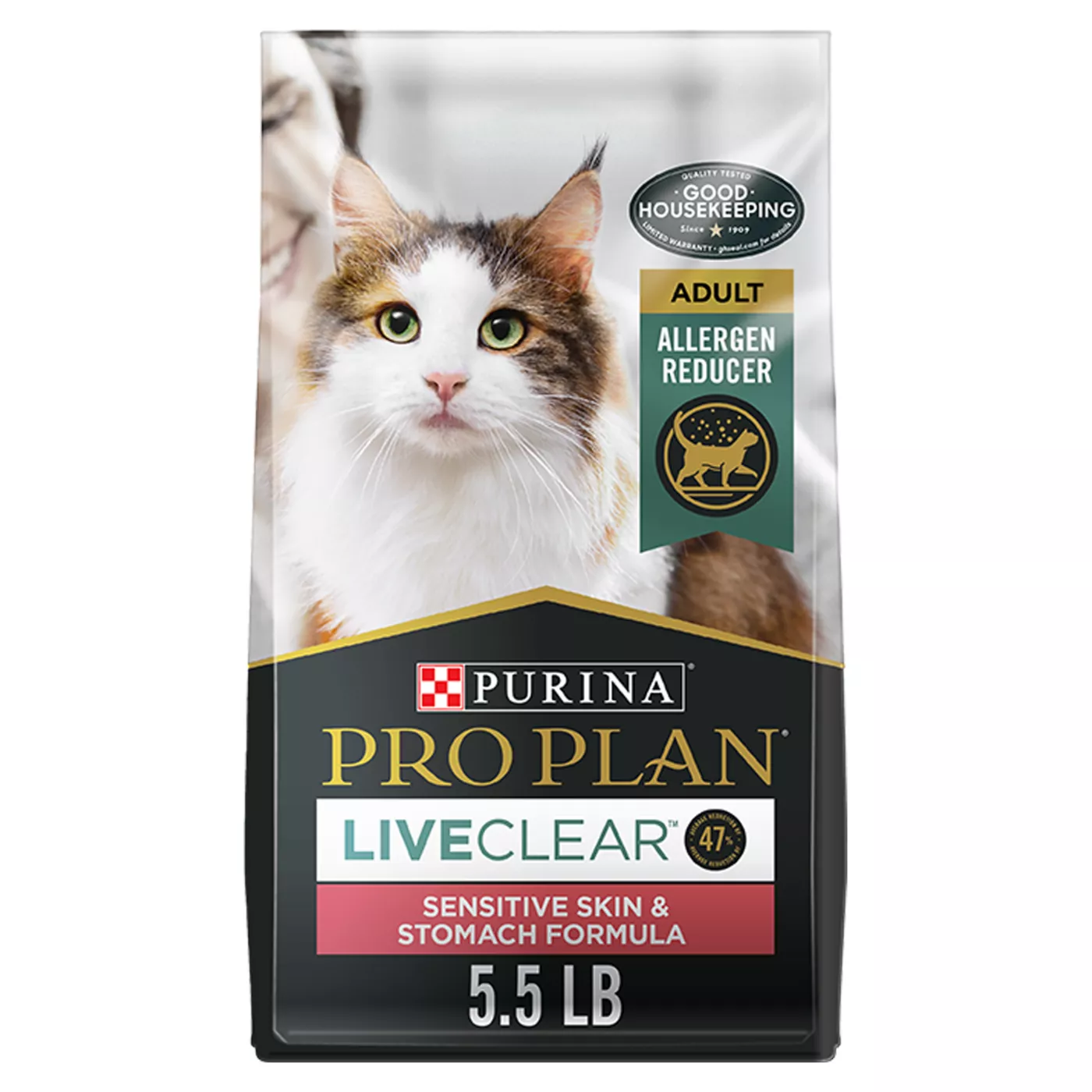 Purina Pro Plan LiveClear Sensitive Skin & Stomach Allergen Reducing Adult Dry Cat Food - Turkey 5298917