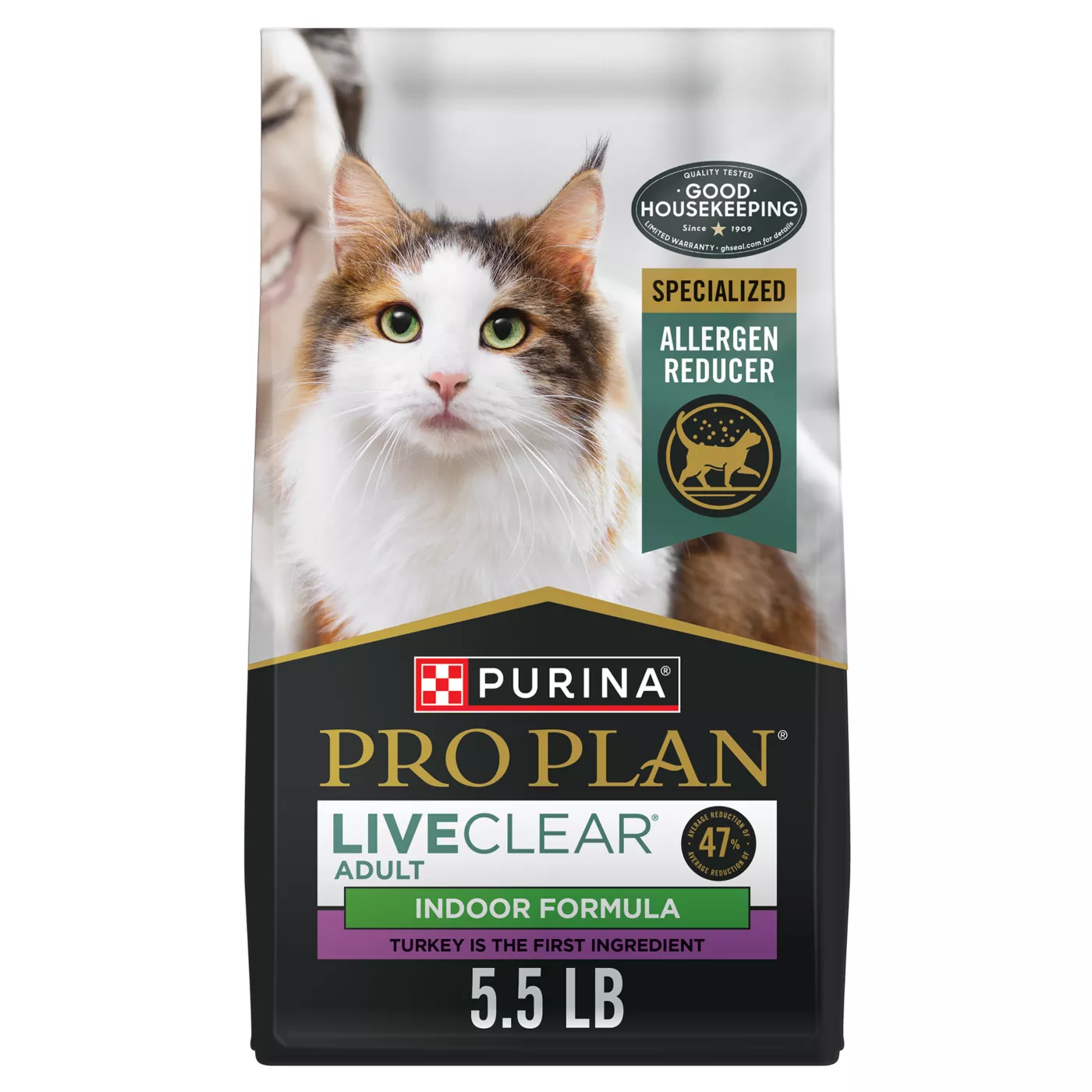 Purina Pro Plan LiveClear Allergen Reducing Indoor Adult Dry Cat Food - Turkey 5306180