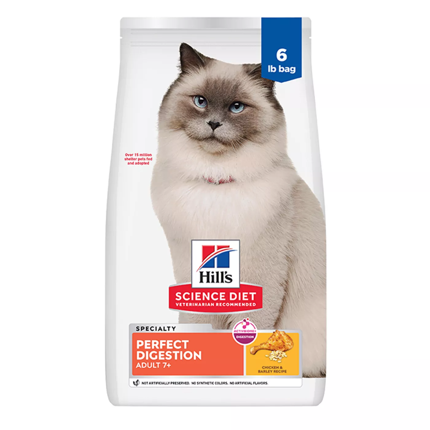 Hill's Science Diet Perfect Digestion Adult Senior 7+ Dry Cat Food - Chicken 5306199