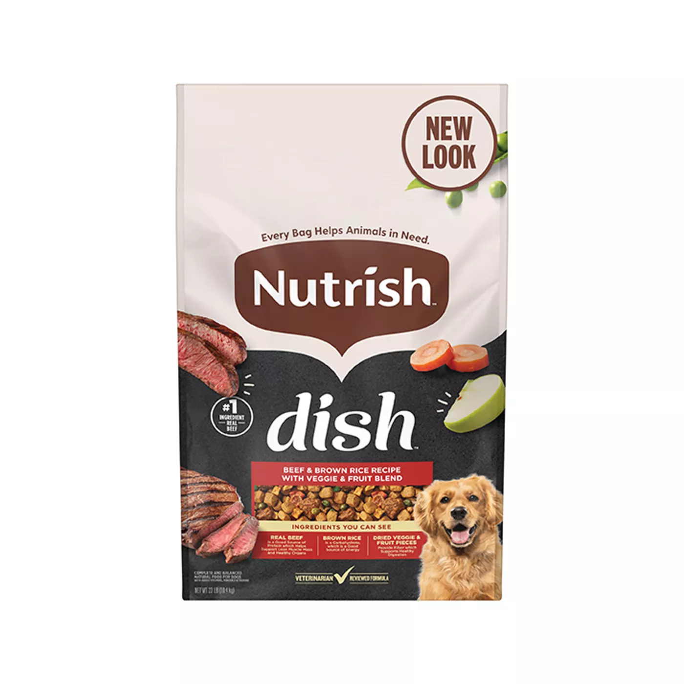 Rachael Ray Nutrish Dish Dry Dog Food All Life Stage - Beef, Brown Rice 5322596