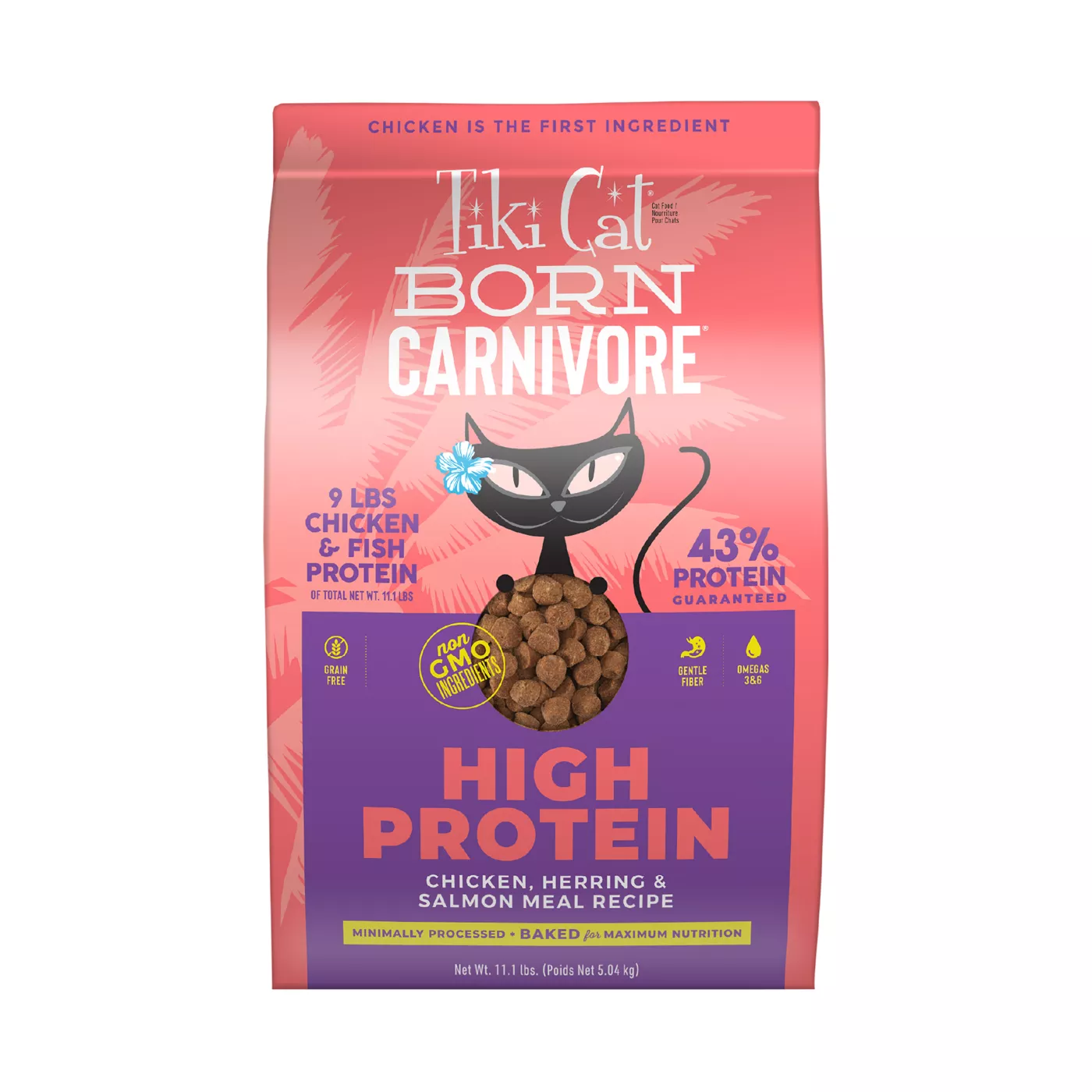 Tiki Cat Born Carnivore High Protein for Cats & Kittens Food - Chicken & Herring & Salmon, Non-GMO 5322930