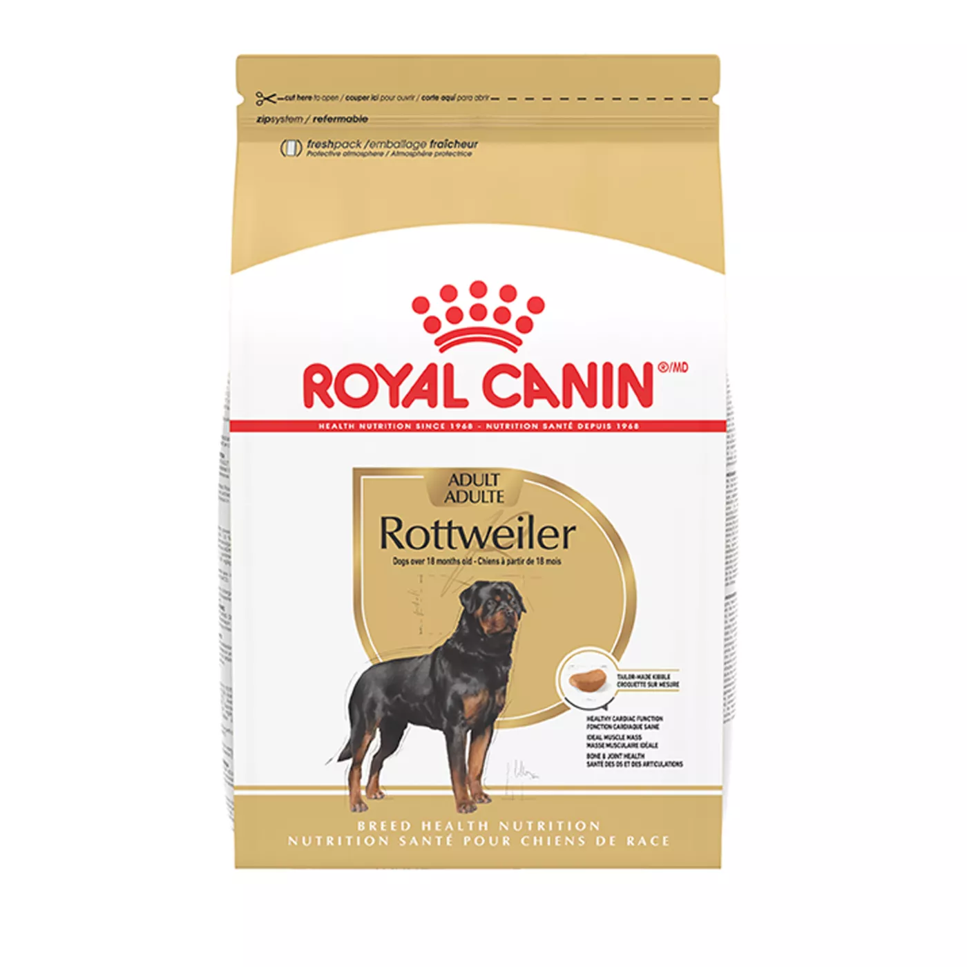 Royal Canin Breed Health Nutrition Rottweiler Breed Specific Adult Dog Dry Food - 30 lb 5336242