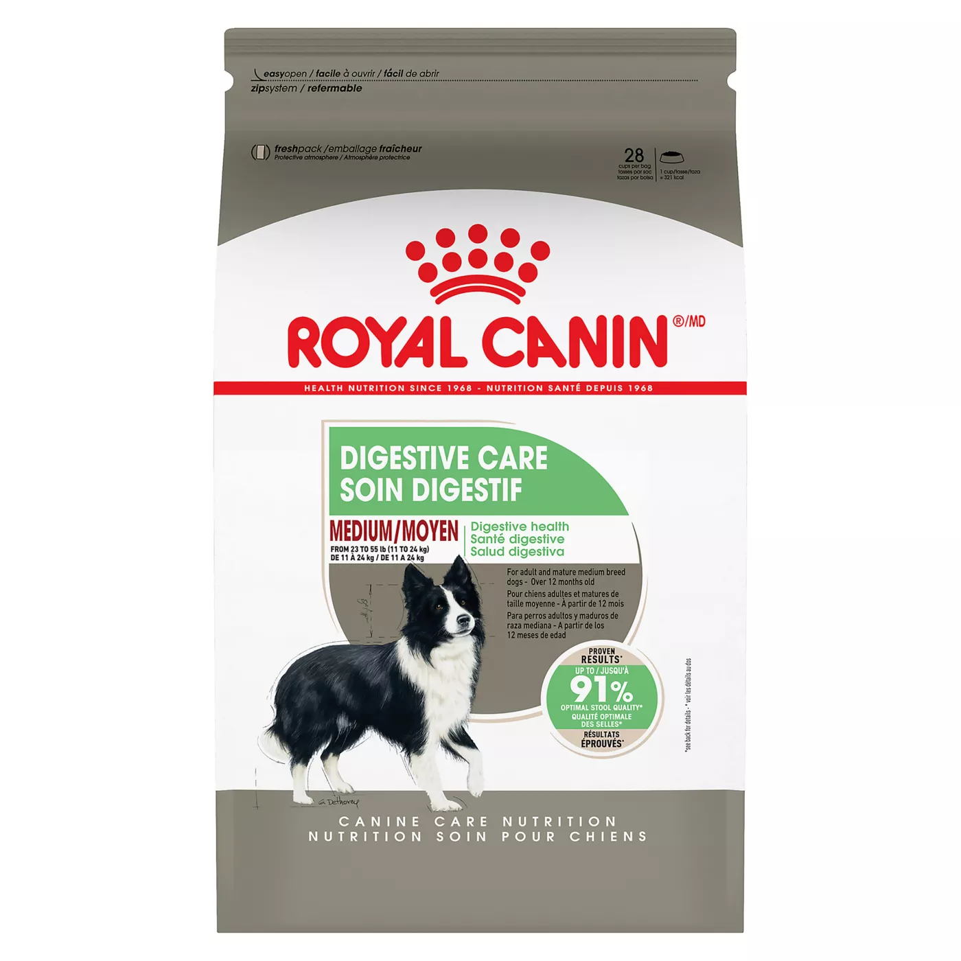 Royal Canin Canine Care Nutrition Digestive Care Medium Breed Adult Dog Dry Food 5336256