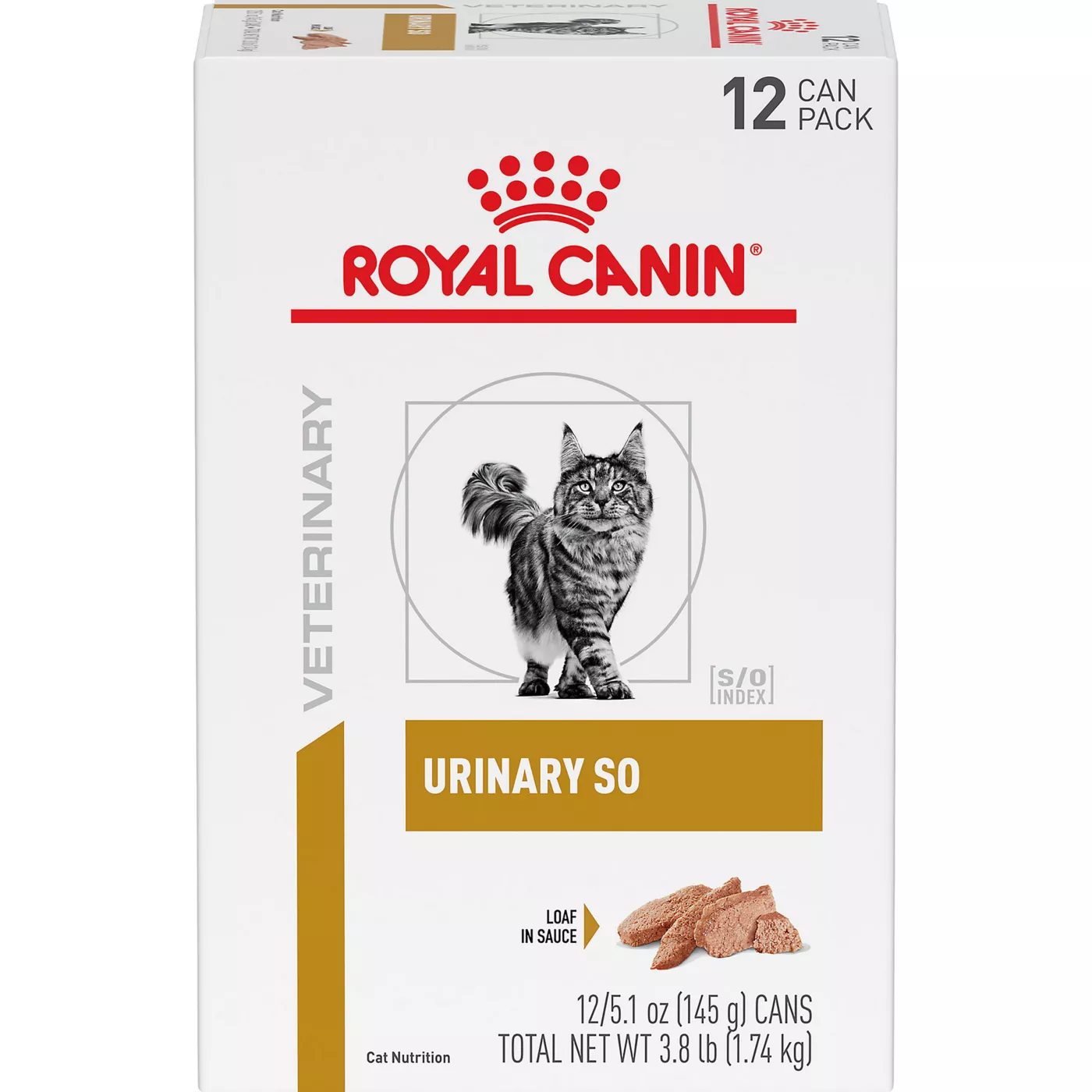 Royal Canin Veterinary Diet Urinary SO Wet Cat Food Multipack - 5.1 oz, Loaf in Sauce 5346185