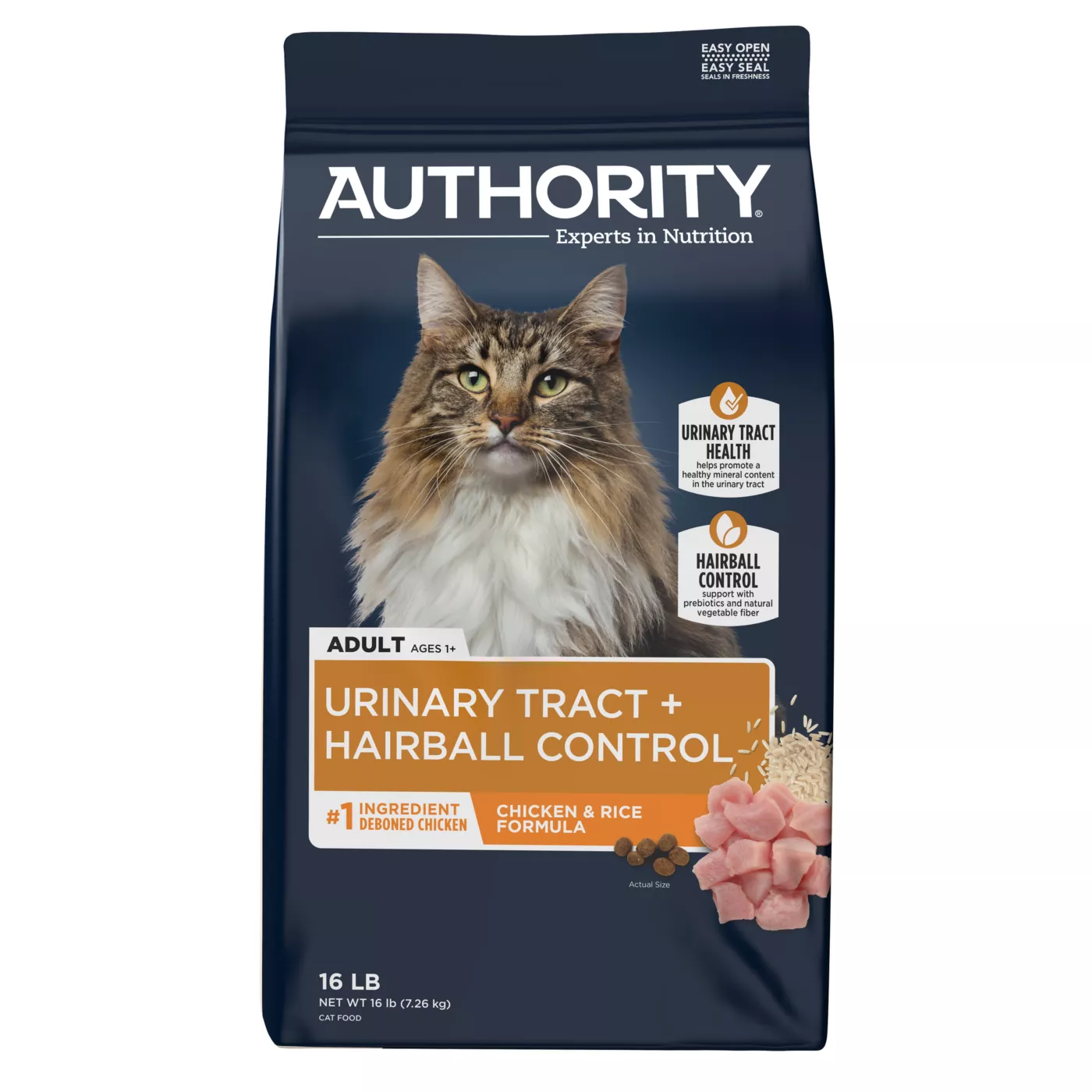 Authority Urinary Tract Health & Hairball Control Adult Cat Food - Chicken 5347681