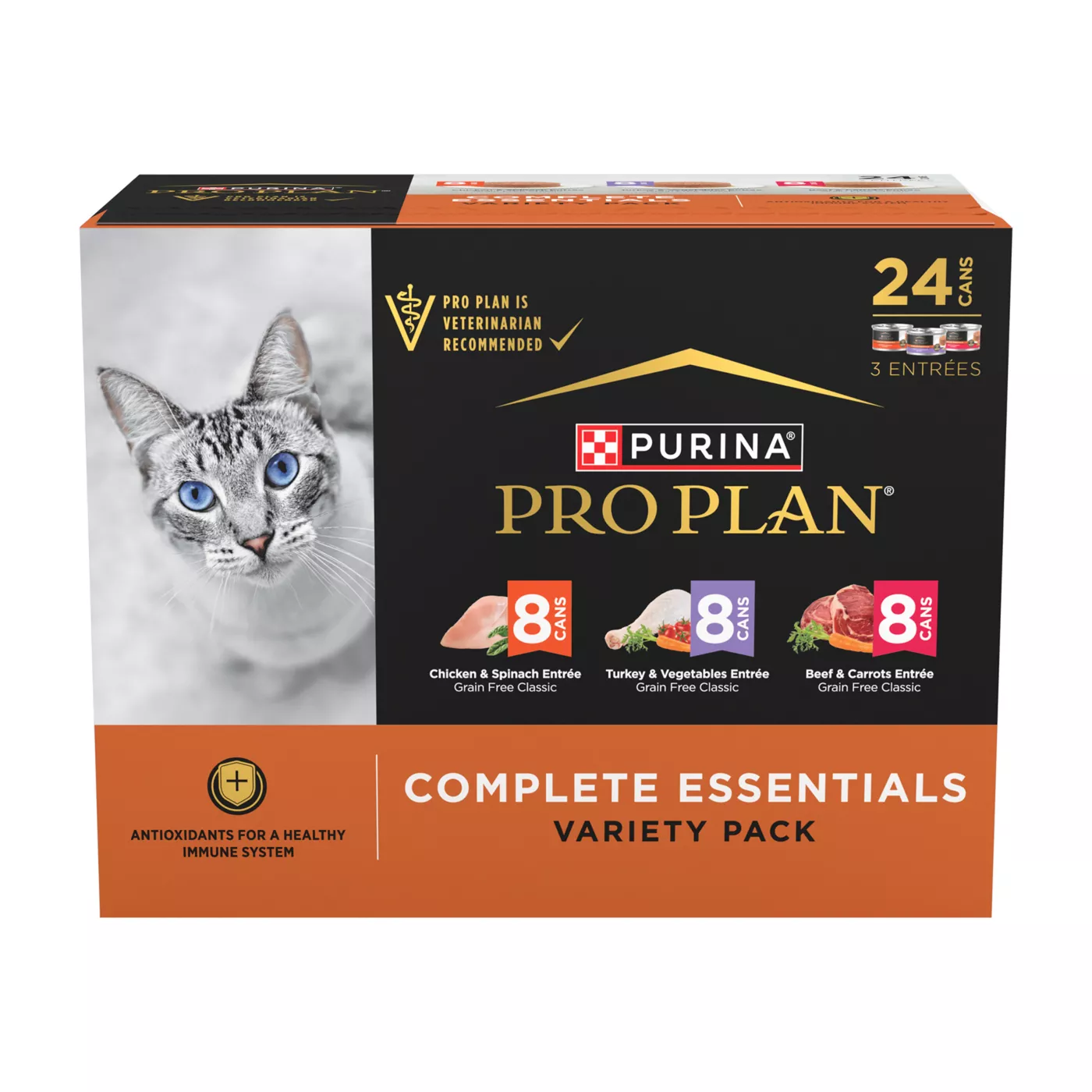 Purina Pro Plan Complete Essentials Adult Pate - Variety Pack, 24 CT, 72 OZ 5350959