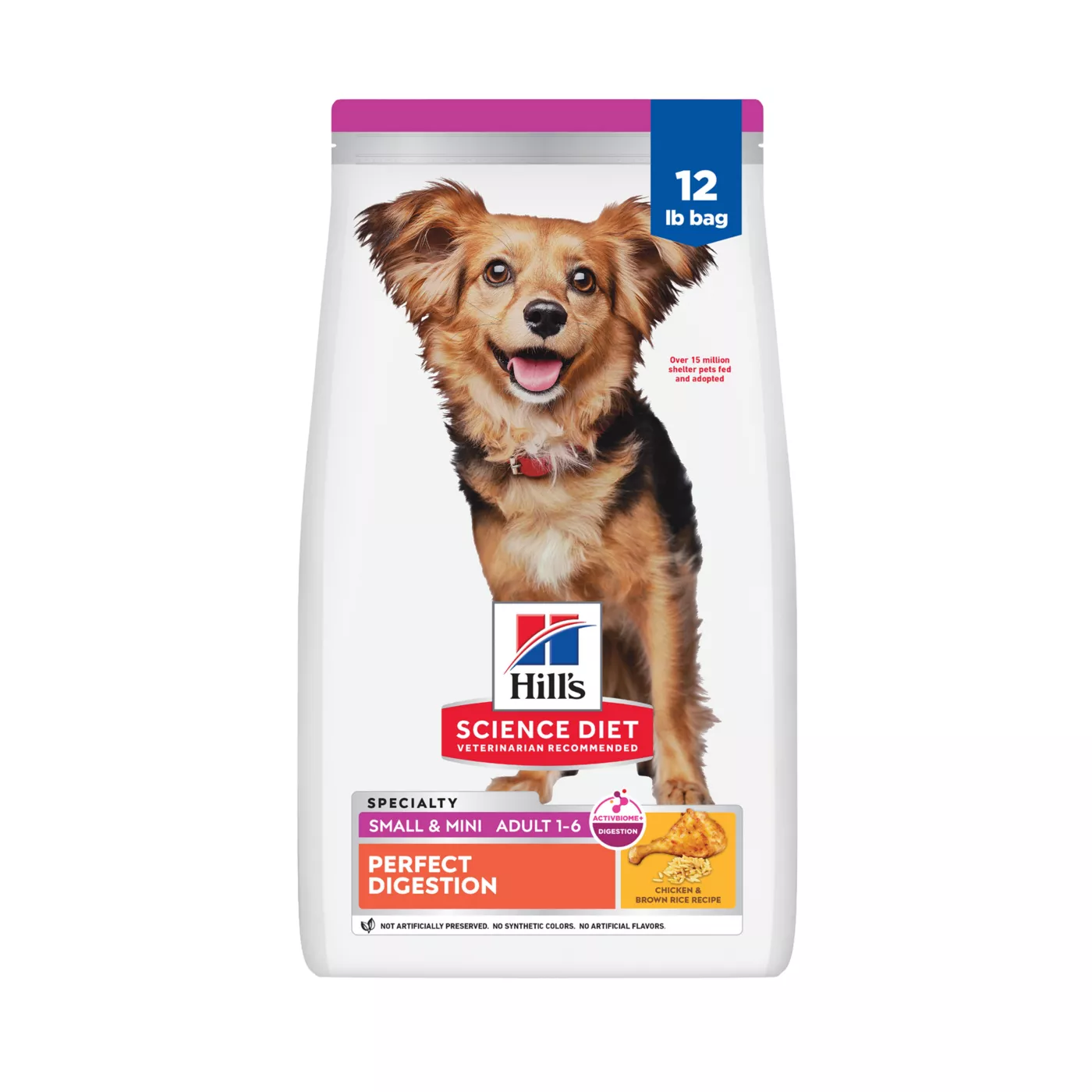 Hill's Science Diet Perfect Digestion Small & Mini Adult Dog Dry Food - Chicken & Brown Rice Recipe 5351477