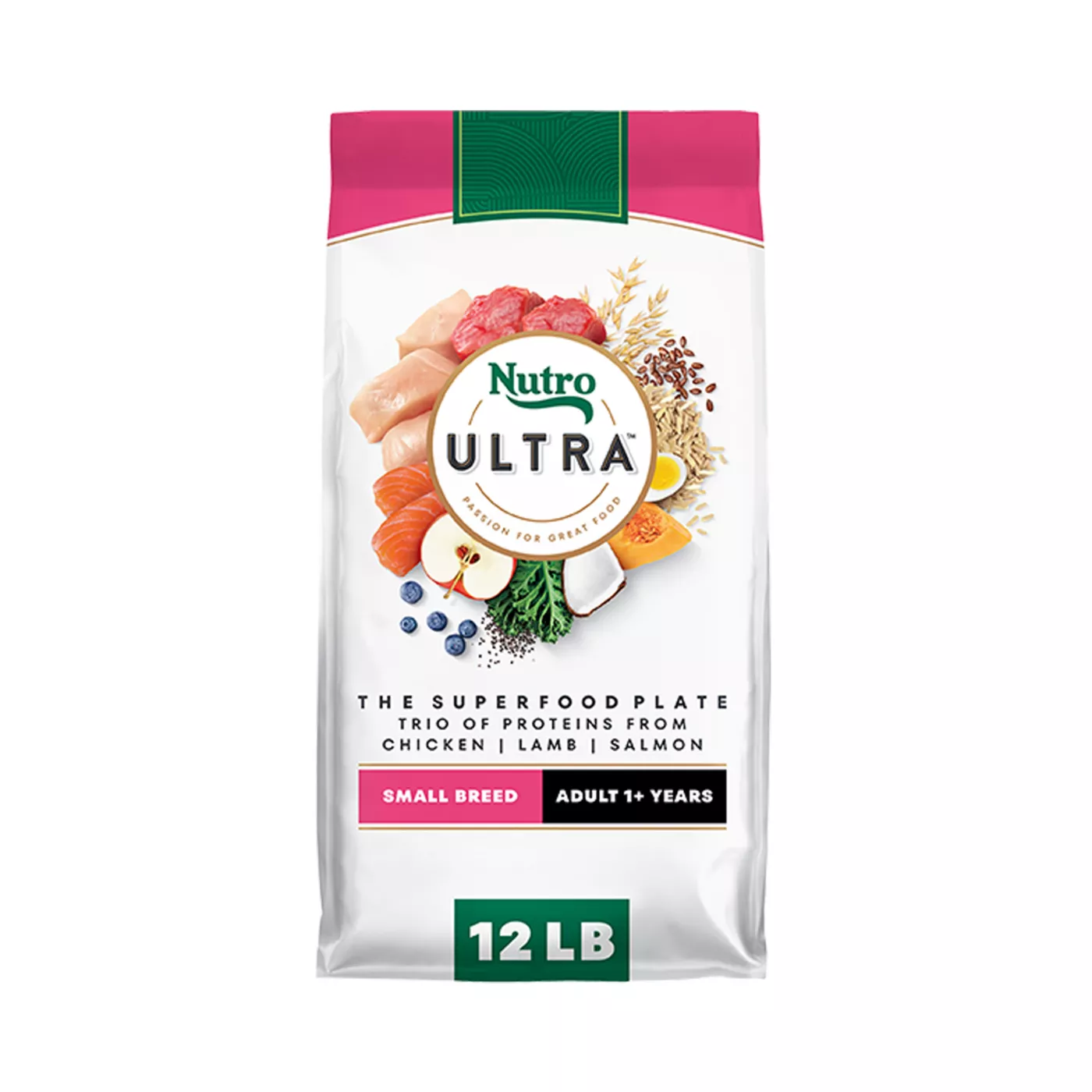NUTRO ULTRA Small Breed Adult Dry Dog Food - Chicken, Lamb, Salmon 5351517